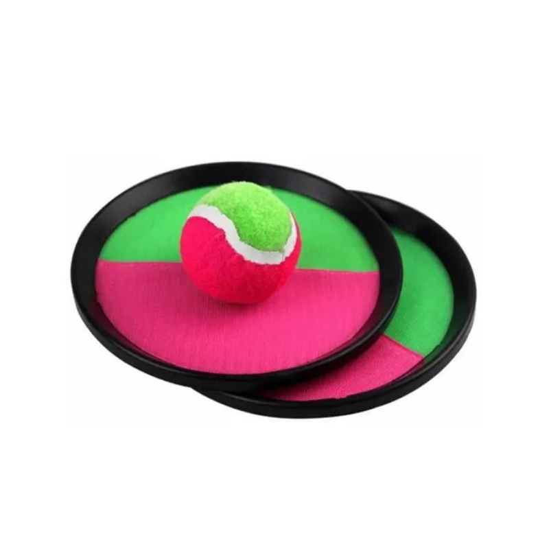 Set De Juego Con 2 Palets Y Bola Adhesiva Para Playa O Exteriores - Venta Internacional.