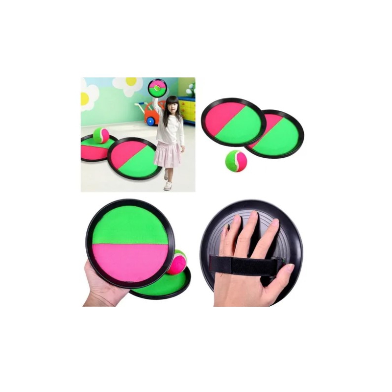 Foto 3 pulgar | Set De Juego Con 2 Palets Y Bola Adhesiva Para Playa O Exteriores - Venta Internacional.
