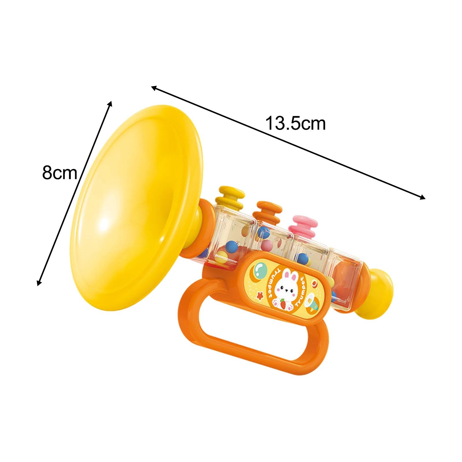 Foto 5 pulgar | Trompeta De Juguete Educativo Para Niños, Regalo De Navidad, Amarillo - Venta Internacional.