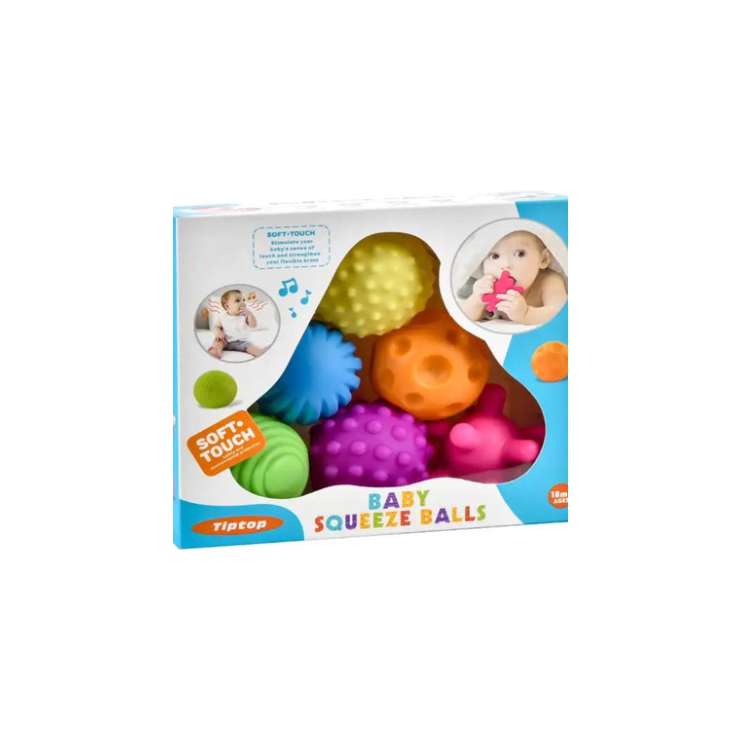 Set De 6 Bolas Sensoriales Para Bebés - Venta Internacional