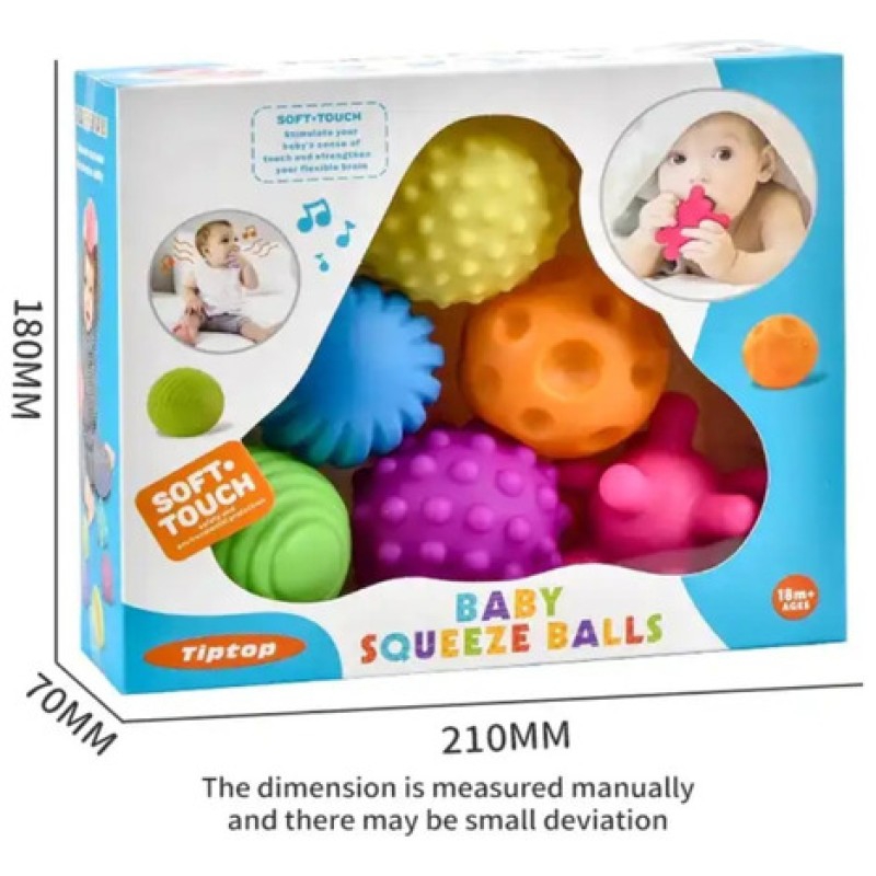 Foto 3 pulgar | Set De 6 Bolas Sensoriales Para Bebés - Venta Internacional