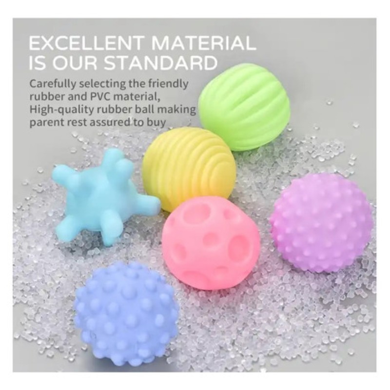 Foto 5 | Set De 6 Bolas Sensoriales Para Bebés - Venta Internacional