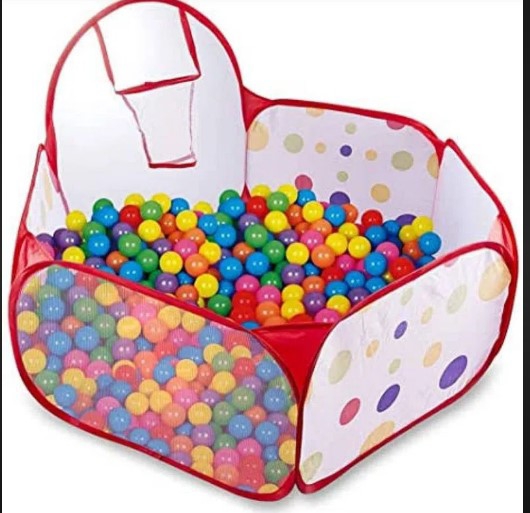 Foto 2 pulgar | Piscina de Bolas de Tela Suave con 50 Pelotas para Bebés - Venta Internacional