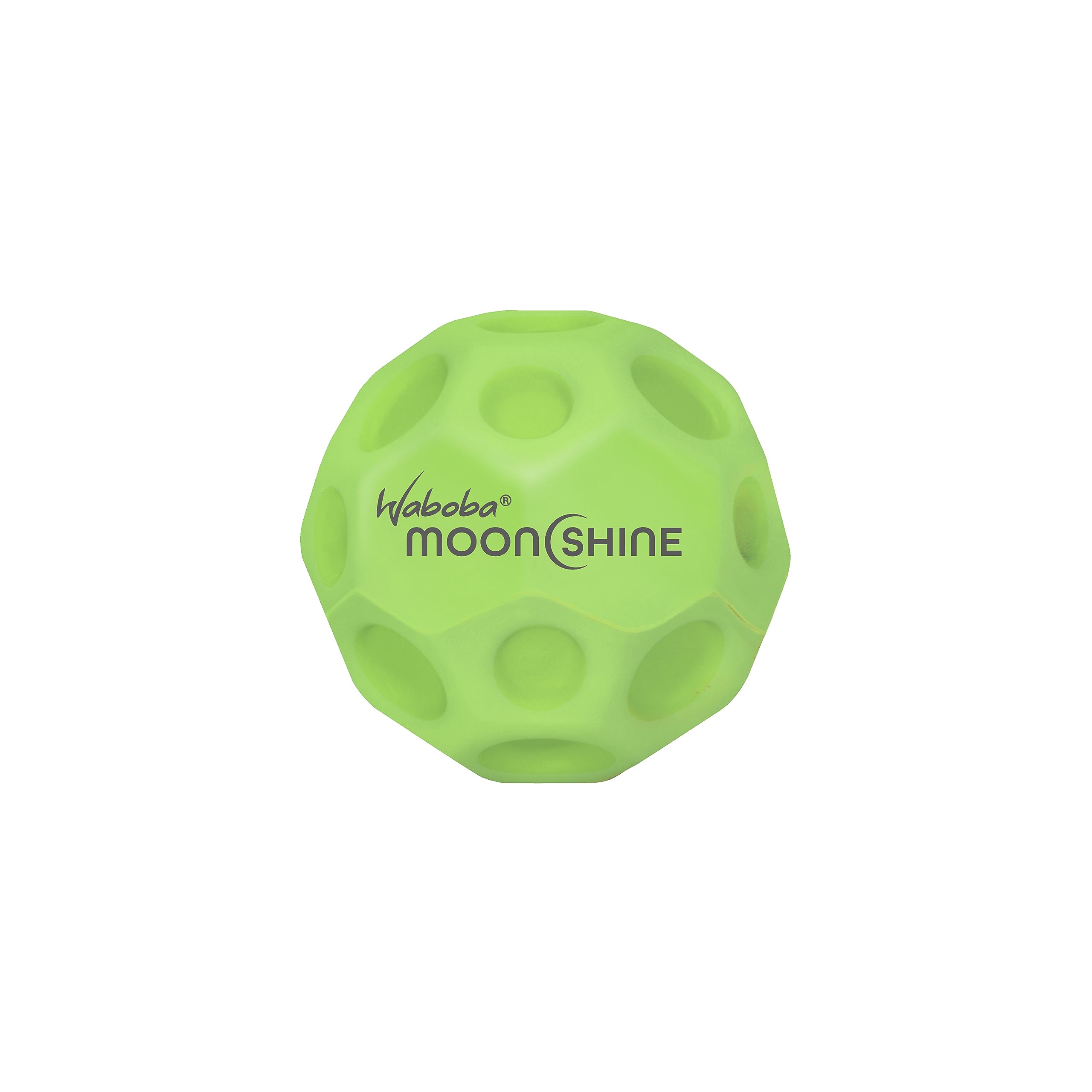 Bola Waboba Moonshine Light Up Moon Hyper Bouncy De 60 Mm, Color Verde - Venta Internacional.