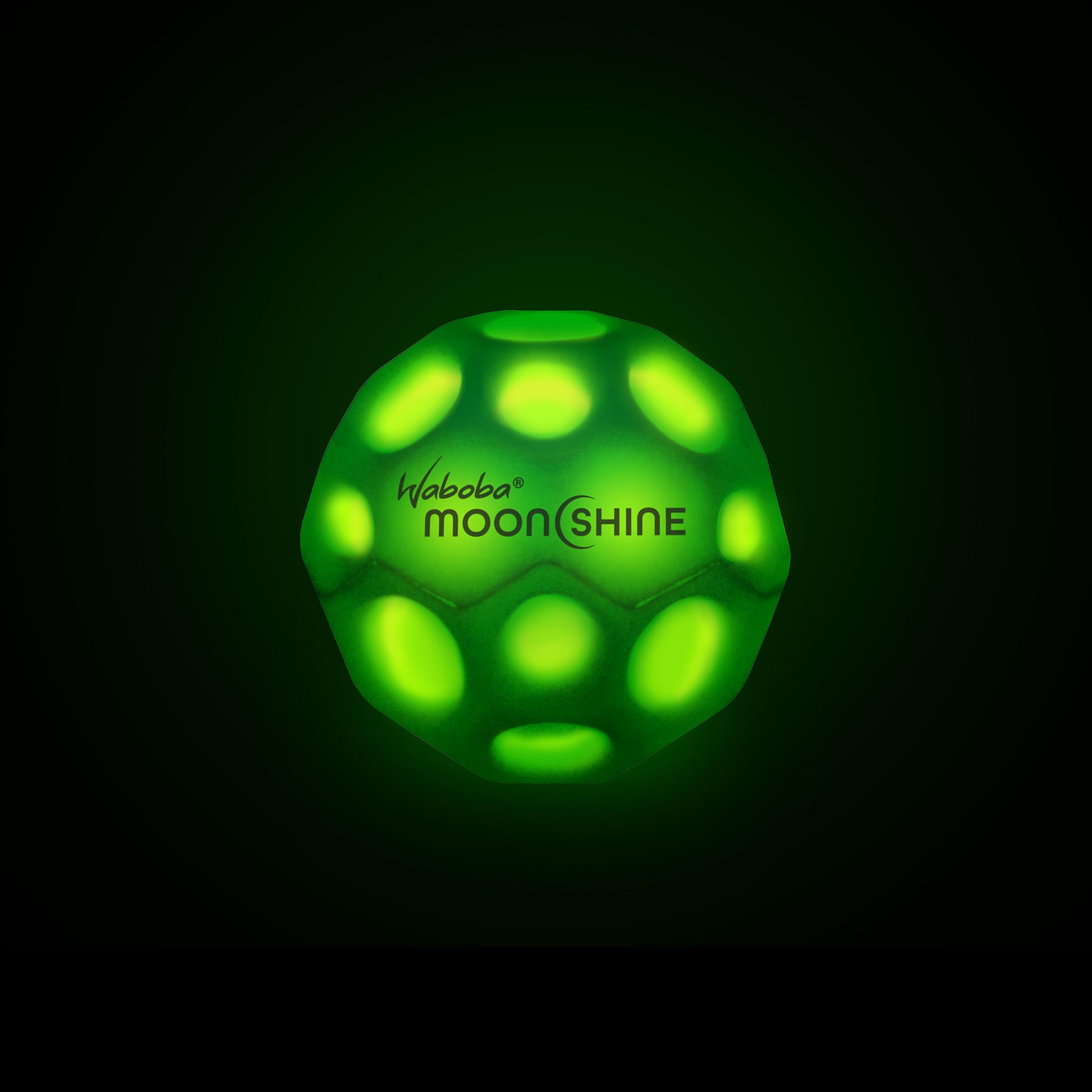 Foto 3 pulgar | Bola Waboba Moonshine Light Up Moon Hyper Bouncy De 60 Mm, Color Verde - Venta Internacional.