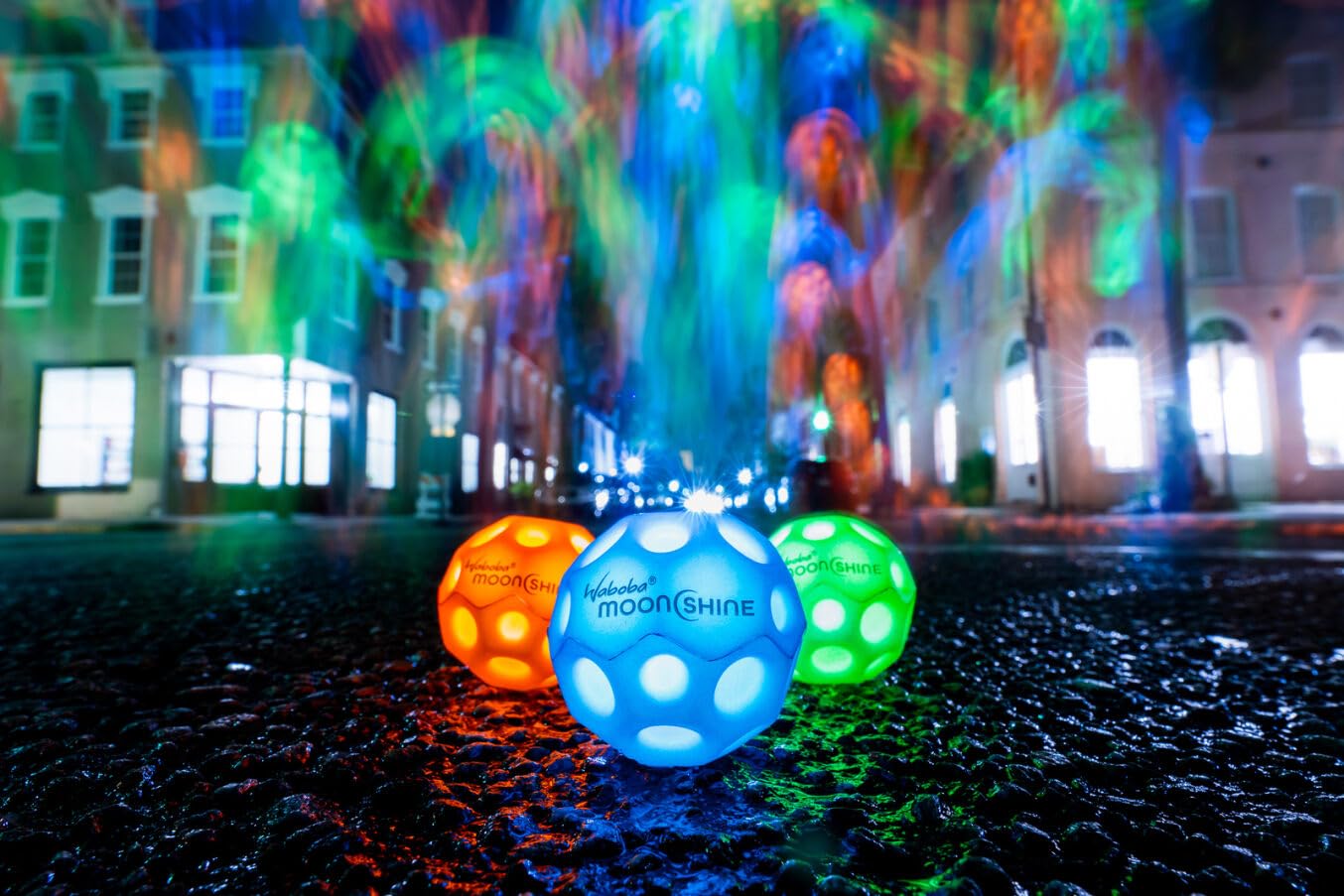 Foto 6 pulgar | Bola Waboba Moonshine Light Up Moon Hyper Bouncy De 60 Mm, Color Verde - Venta Internacional.