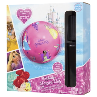 Foto 2 | Pelota Hinchable Hedstrom Super Disney Princess De 20 Pulgadas Con Bomba - Venta Internacional.
