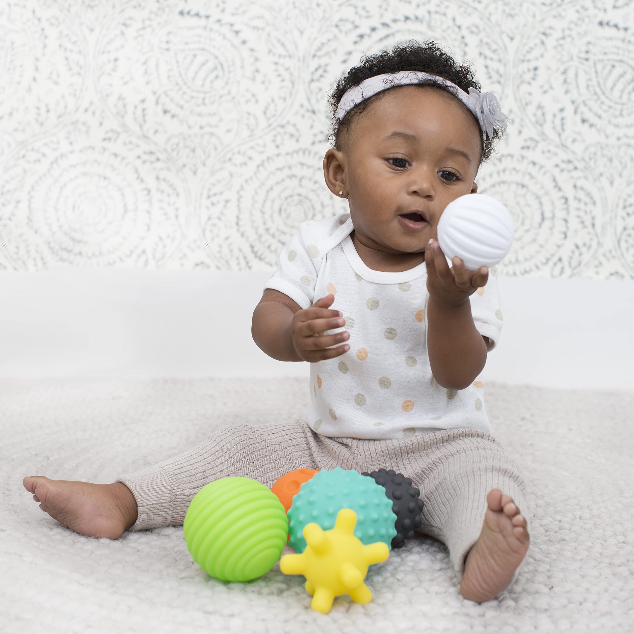 Foto 4 pulgar | Juego De Bolas Múltiples Texturizadas Toy Infantino Para Más De 6 Meses, 6 Piezas - Venta Internacional.