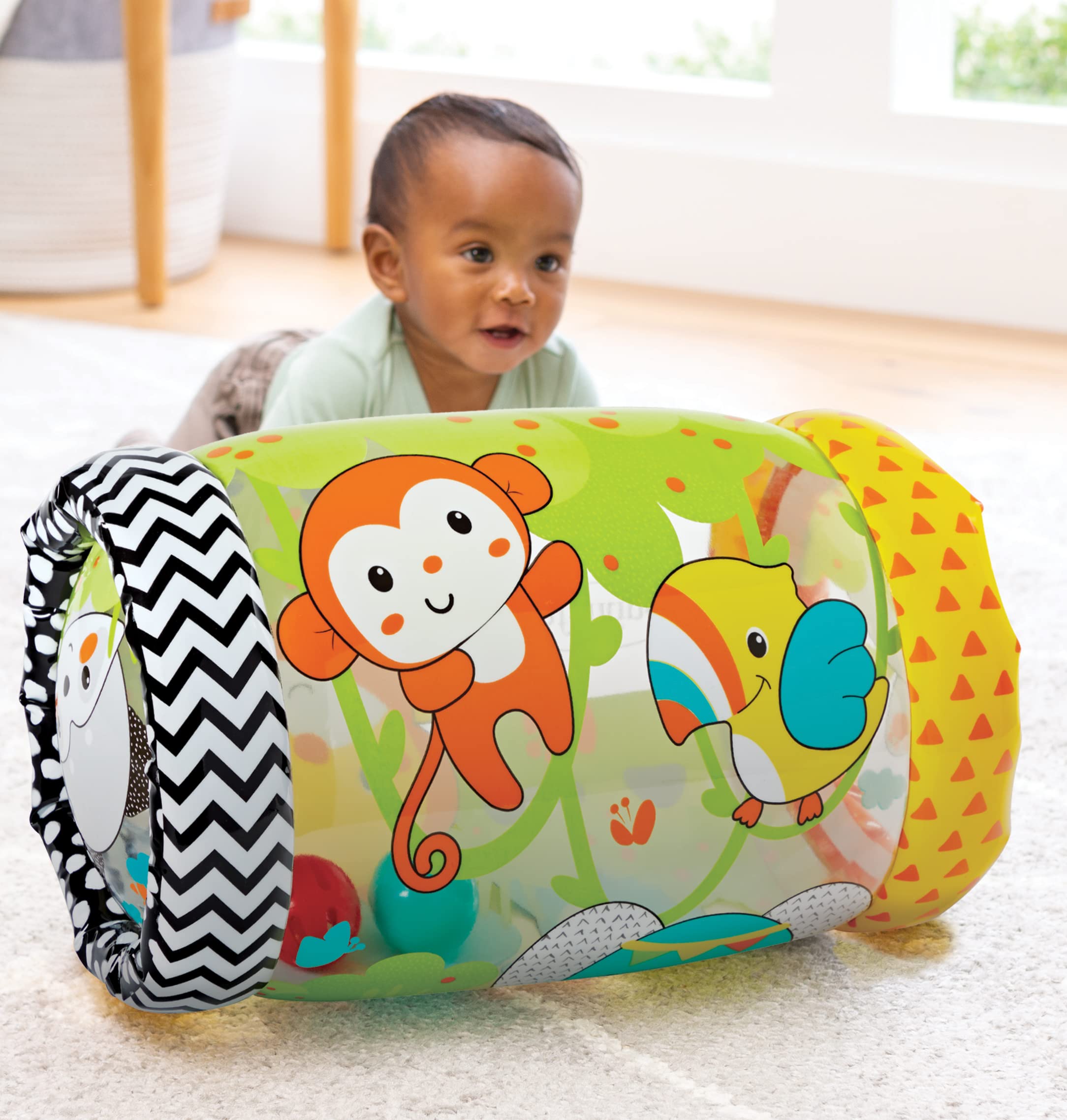 Foto 4 pulgar | Juguete De Actividad Infantino Jungle Peek & Roll Para Bebés Mayores De 6 Años - Venta Internacional.