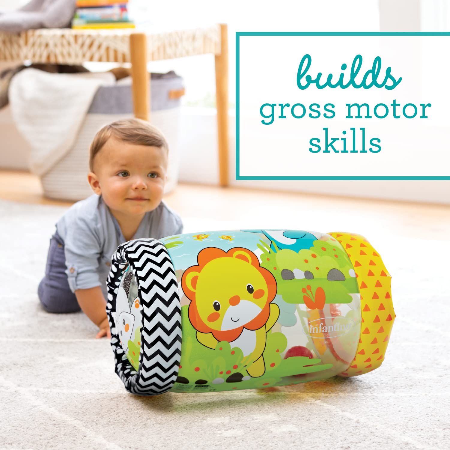 Foto 5 pulgar | Juguete De Actividad Infantino Jungle Peek & Roll Para Bebés Mayores De 6 Años - Venta Internacional.