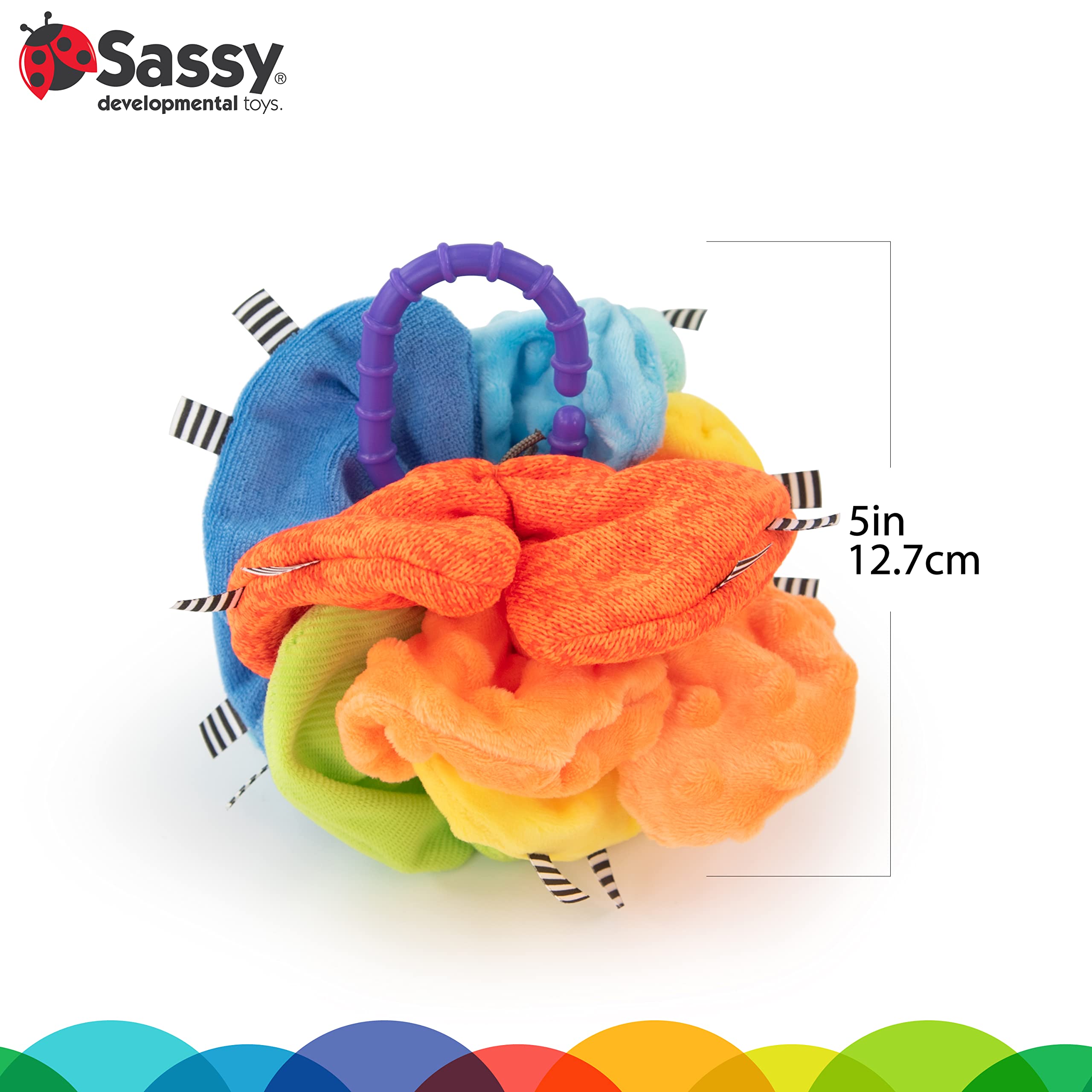 Foto 3 pulgar | Sensory Toy Sassy Crinkle Ball Para Bebés De Más De 3 Meses - Venta Internacional.