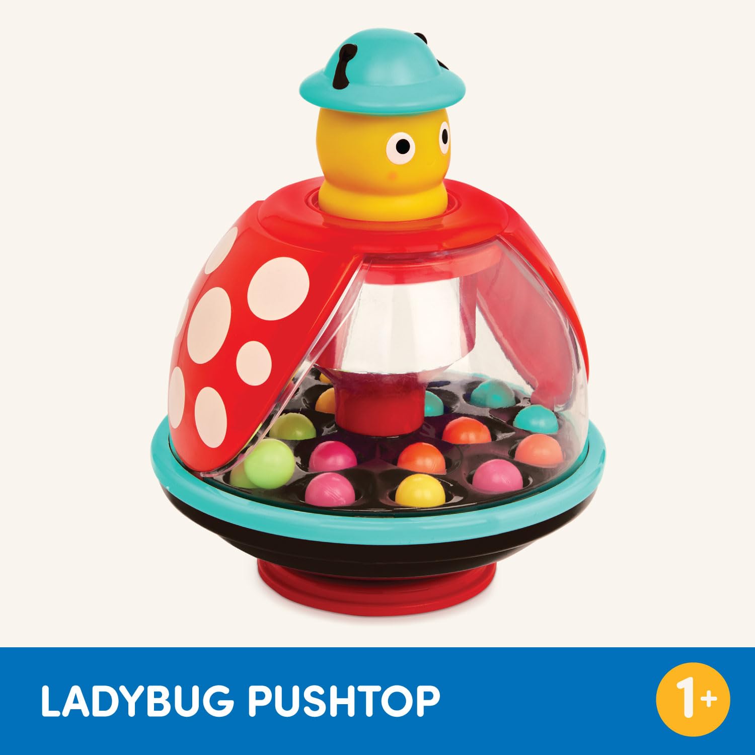 Foto 3 pulgar | Camiseta Con Forma De Mariquita Toy Battat Con 20 Bolas Pequeñas Y Coloridas - Venta Internacional.