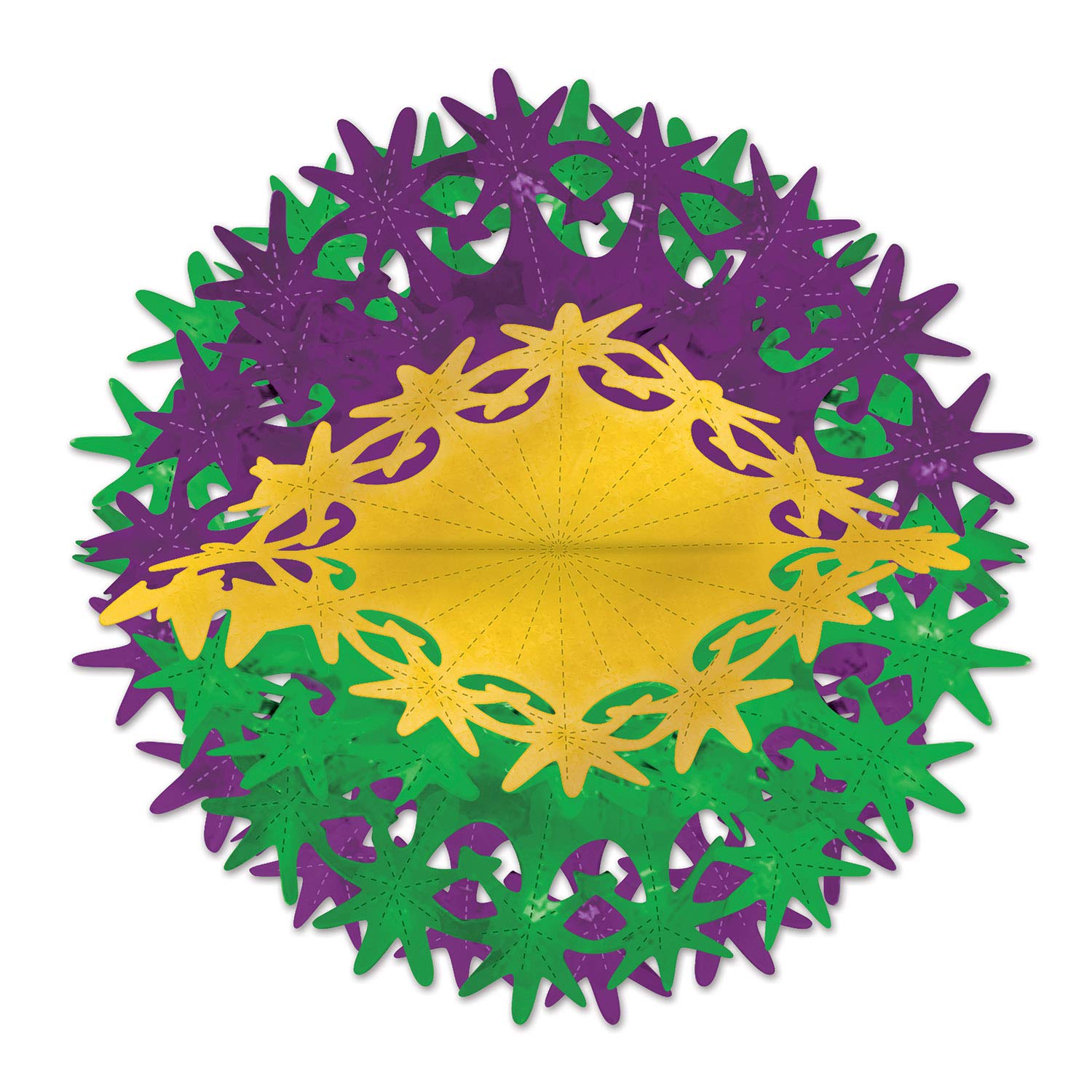 Foto 2 pulgar | Accesorio Para Fiestas Star Ball Beistle (dorado, Verde, Morado) - Venta Internacional.