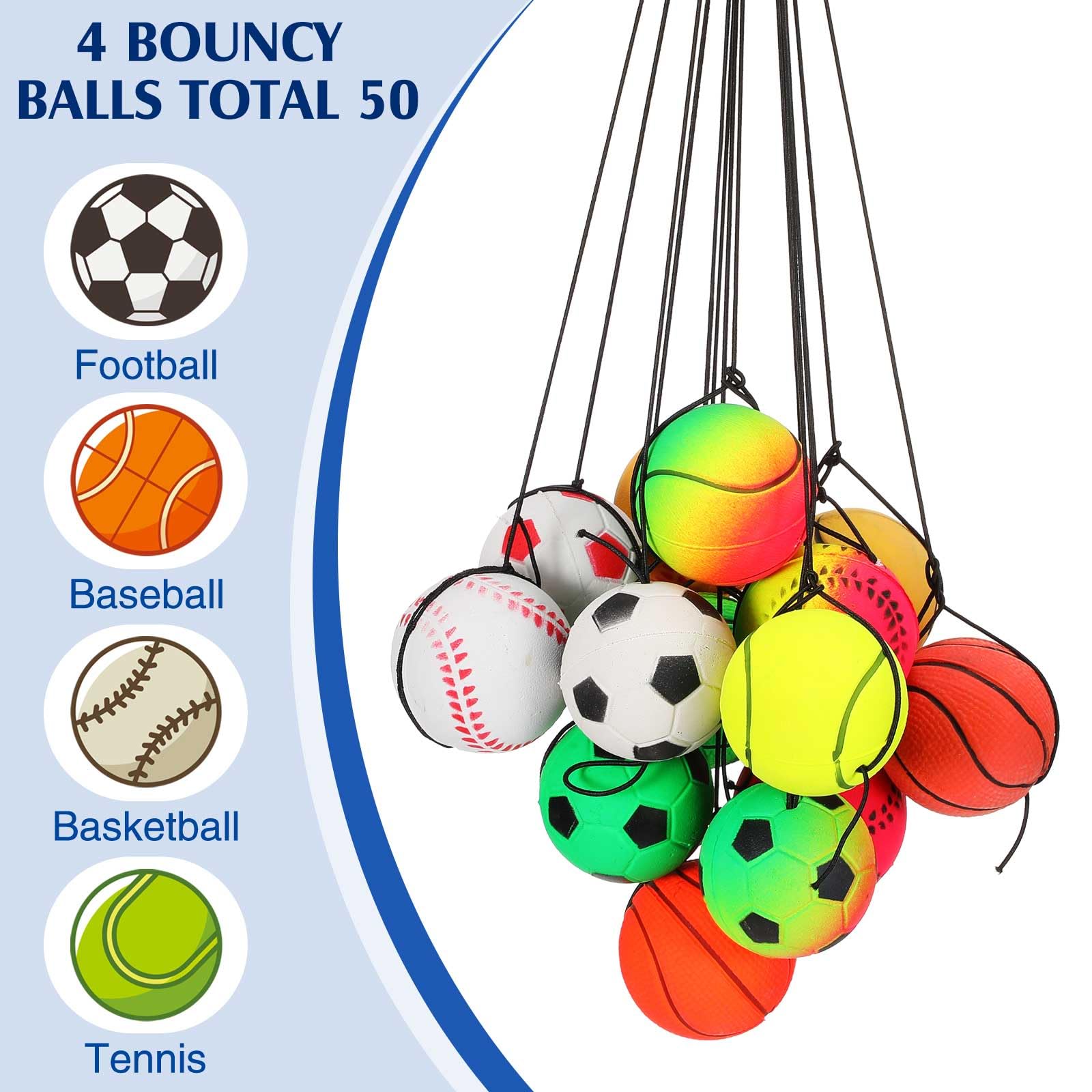 Foto 3 pulgar | Pelota Deportiva De Goma Skylety, 50 Piezas - Venta Internacional.