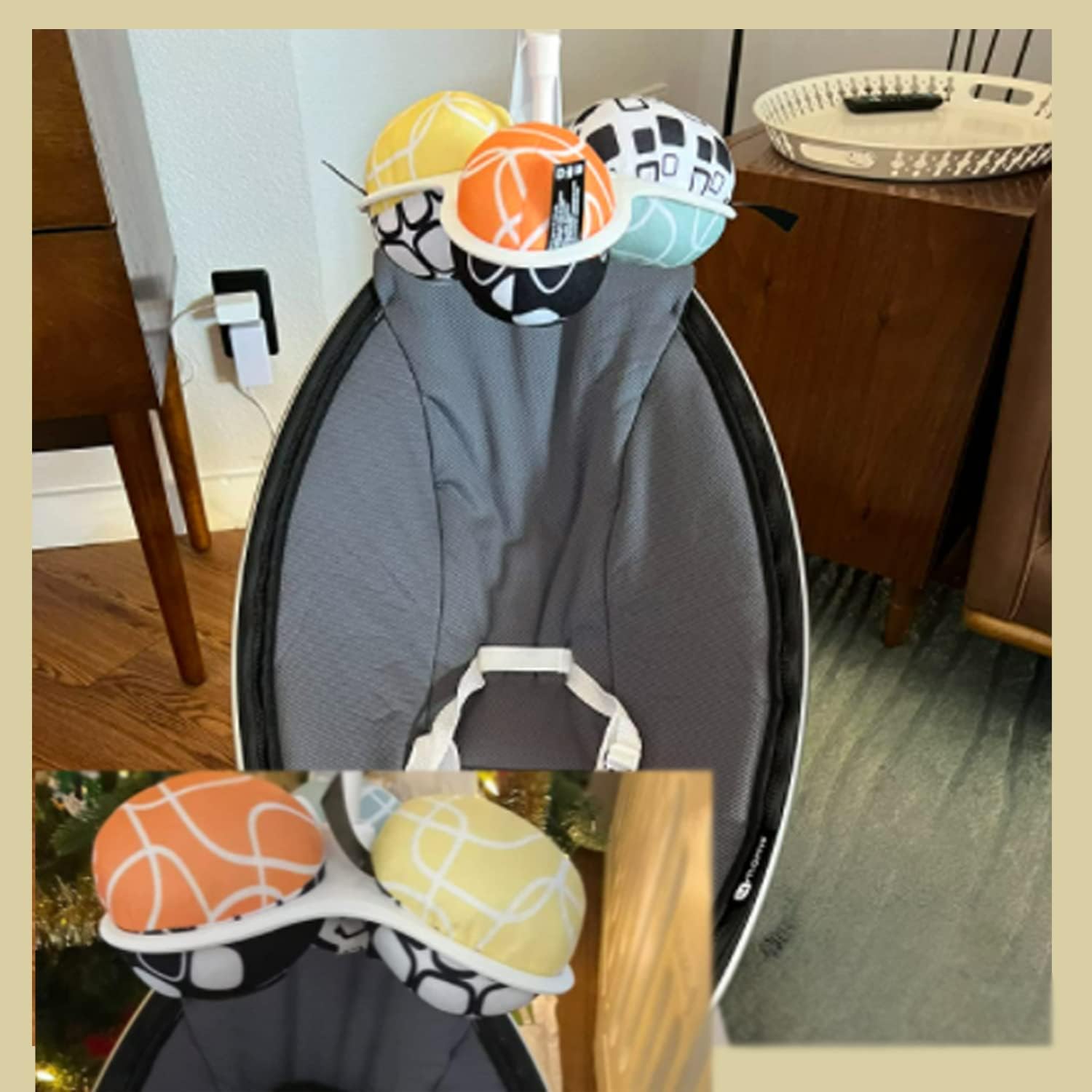 Foto 3 | Bolas De Juguete De Repuesto Petshopana Mamaroo Swing, Color Gris Oscuro - Venta Internacional.