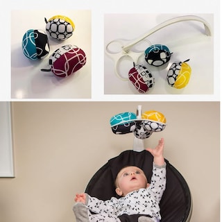 Foto 5 | Bolas De Juguete De Repuesto Para Tela Mamaroo Swing De Color Gris Oscuro - Venta Internacional.