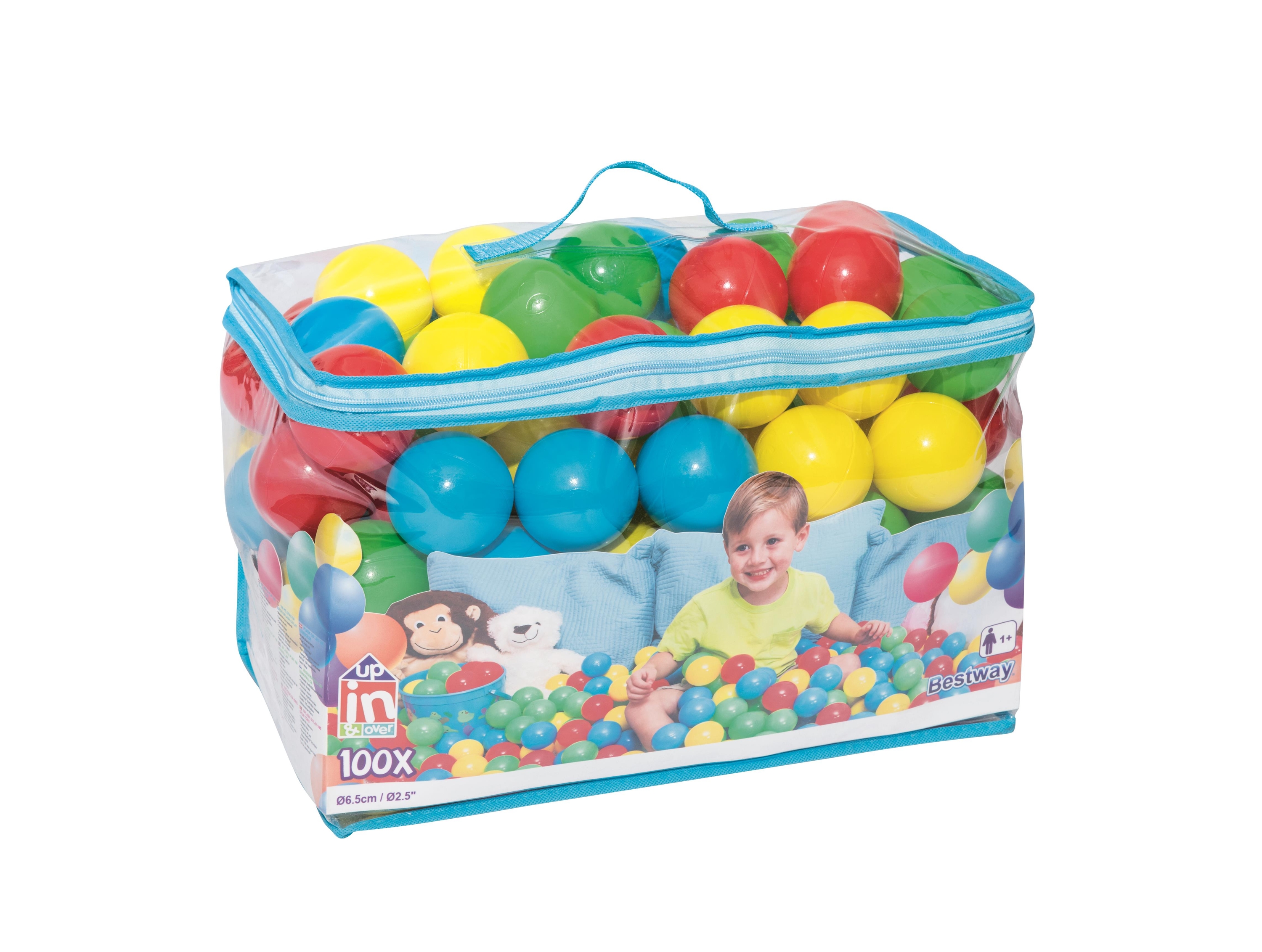 Pelotas de Colores 6.5 cm Bestway 100 Piezas