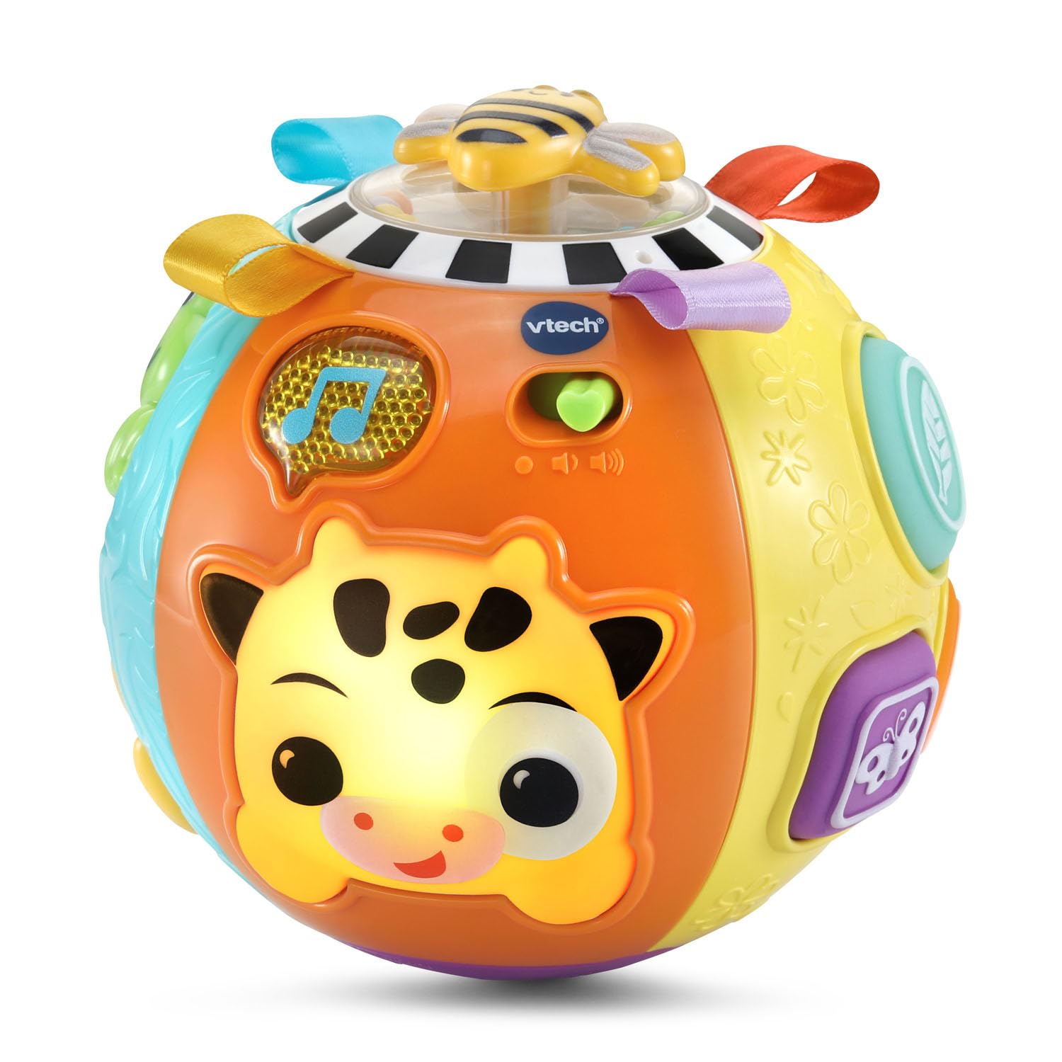 Foto 3 pulgar | Pelota De Actividad Toy Vtech Baby On-the-moove Con Texturas De Color Naranja - Venta Internacional.