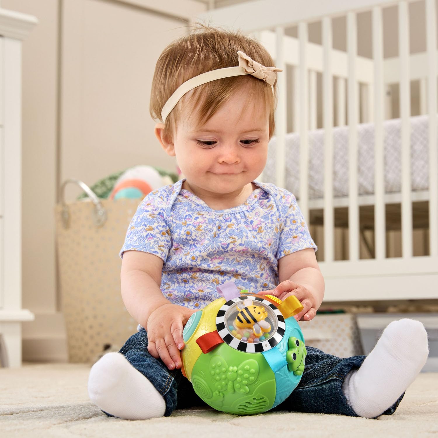 Foto 6 | Pelota De Actividad Toy Vtech Baby On-the-moove Con Texturas De Color Naranja - Venta Internacional.