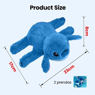 Foto 2 | 2 Piezas Stitch Belug Peluche Juguetes Azul