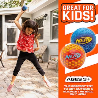 Foto 3 | Super High Bounce Ball Nerf 2 Pelotas Incluidas Para Interiores Y Exteriores - Venta Internacional.