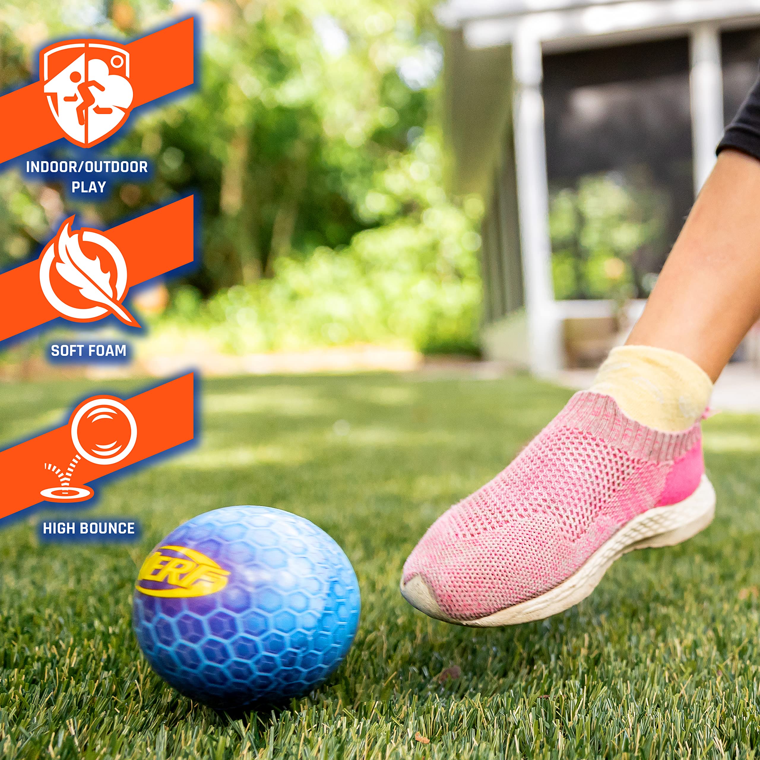 Foto 4 | Super High Bounce Ball Nerf  2 Pelotas Incluidas Para Interiores Y Exteriores - Venta Internacional.