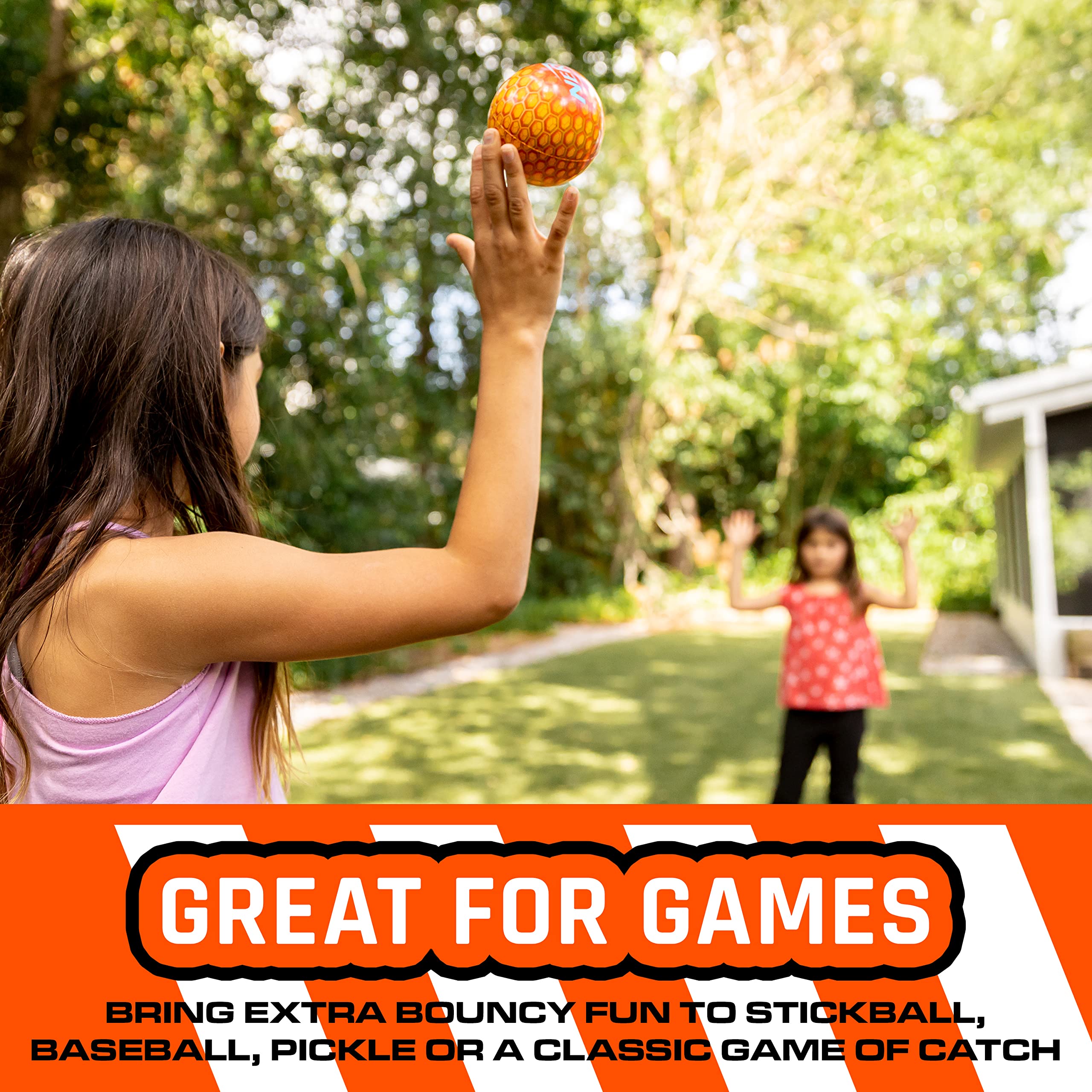 Foto 6 pulgar | Super High Bounce Ball Nerf  2 Pelotas Incluidas Para Interiores Y Exteriores - Venta Internacional.