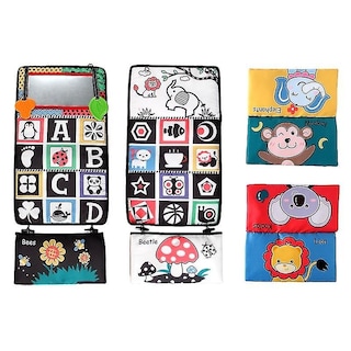 Foto 1 | Venta Internacional - Libro De Tela Tummy Time Toys De Alto Contraste Para Bebés De 3 A 12 Meses