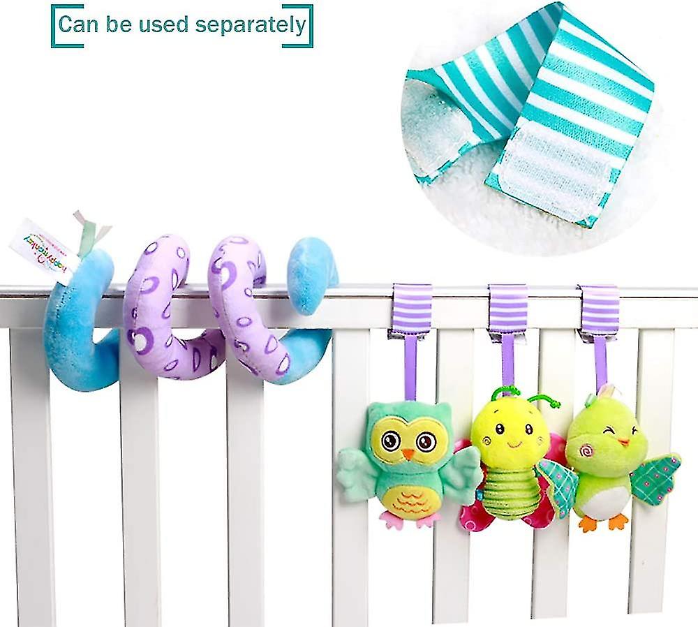 Foto 5 pulgar | Venta Internacional - Juguete Para Asiento De Coche, Actividad Para Bebés, Cochecito De Peluche En Espiral, Bar