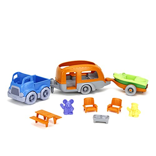 Foto 6 pulgar | Set De Autocaravana Green Toys, Azul/naranja, 10 Piezas De J - Venta Internacional.