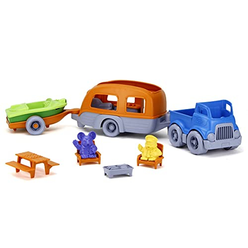 Foto 7 | Set De Autocaravana Green Toys, Azul/naranja, 10 Piezas De J - Venta Internacional.