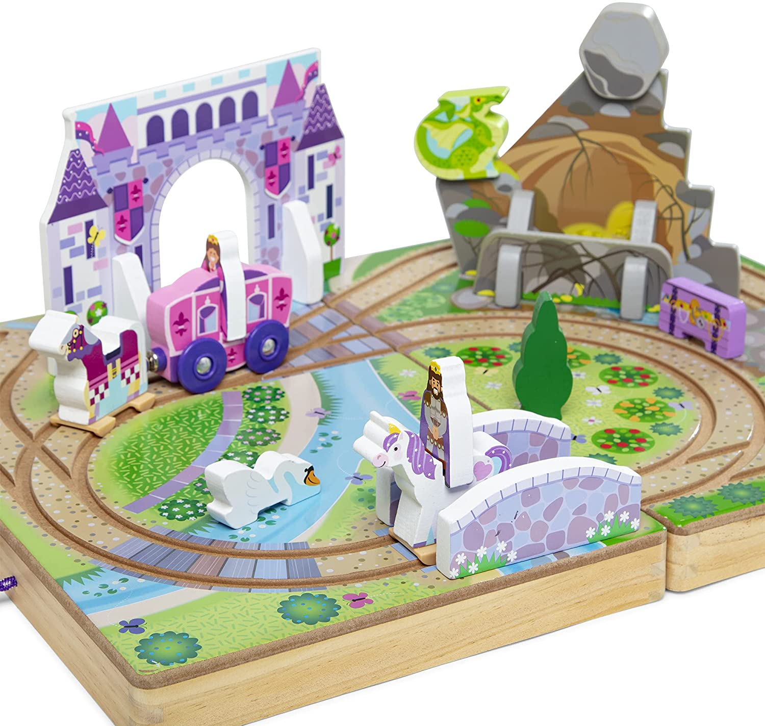 Foto 7 pulgar | Take-along Tabletop Kingdom: Carruaje, Caballo, Unicornio - Venta Internacional.