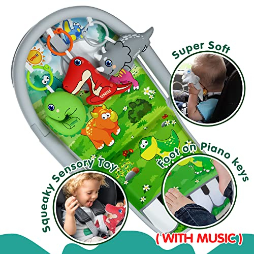 Foto 7 pulgar | Piano A Pedales Unih De Car Seat Toys Con Música, Espejo, De 6 A 12 Meses - Venta Internacional.