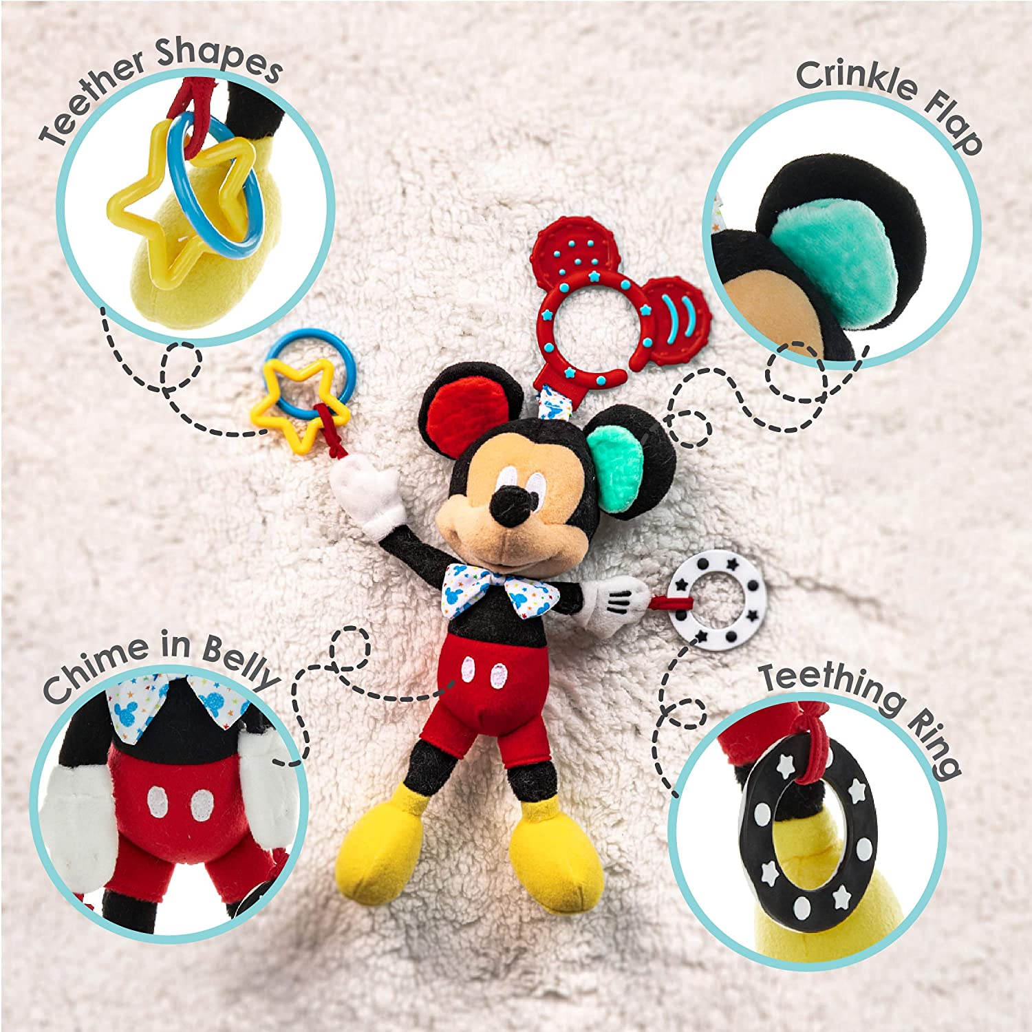 Foto 4 pulgar | Juguete De Actividad Kids Preferred Baby Mickey Mouse On The Go - Venta Internacional.