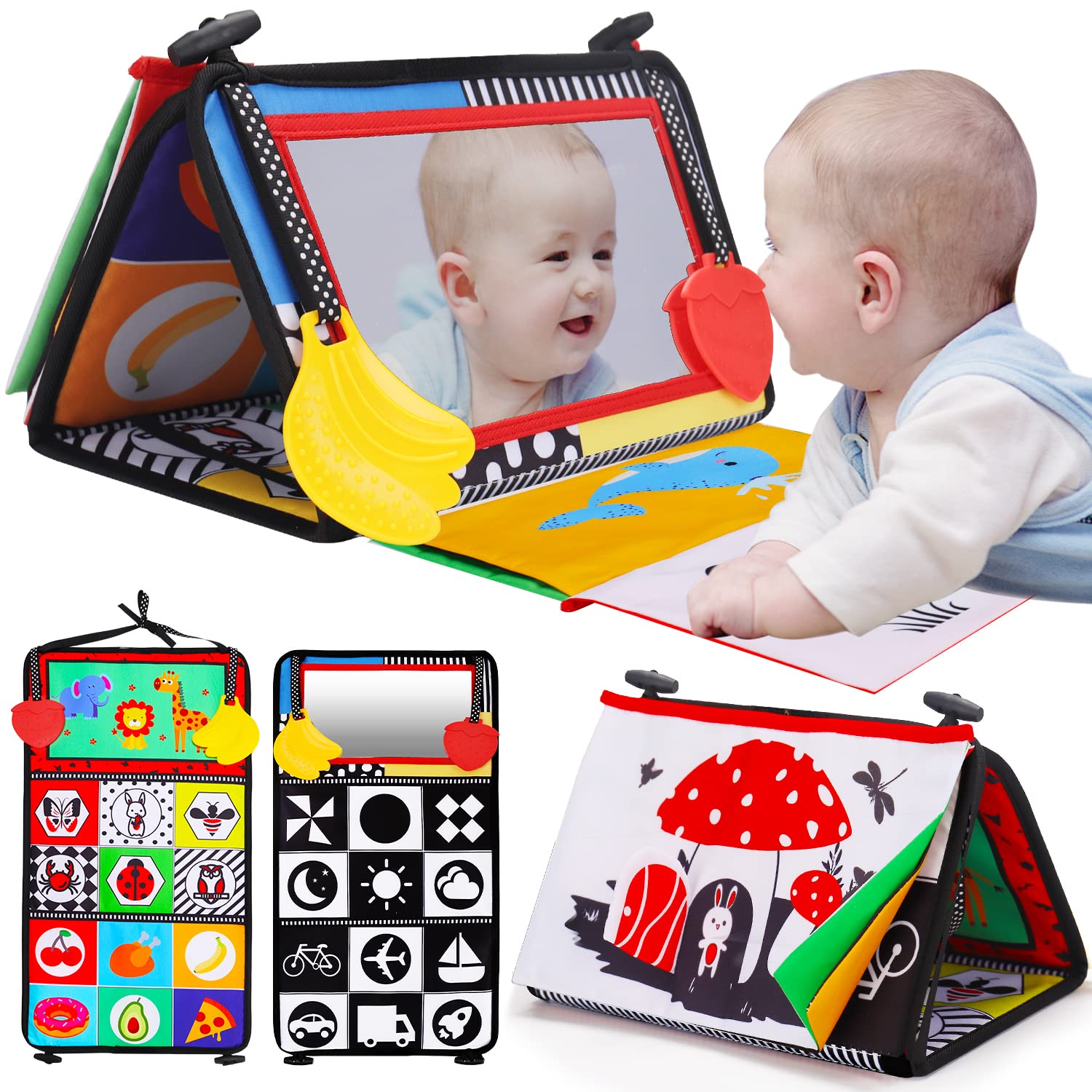 Foto 1 | Tummy Time Baby Mirror, Juguete Infantil, Con Libro Y Mordedor - Venta Internacional.