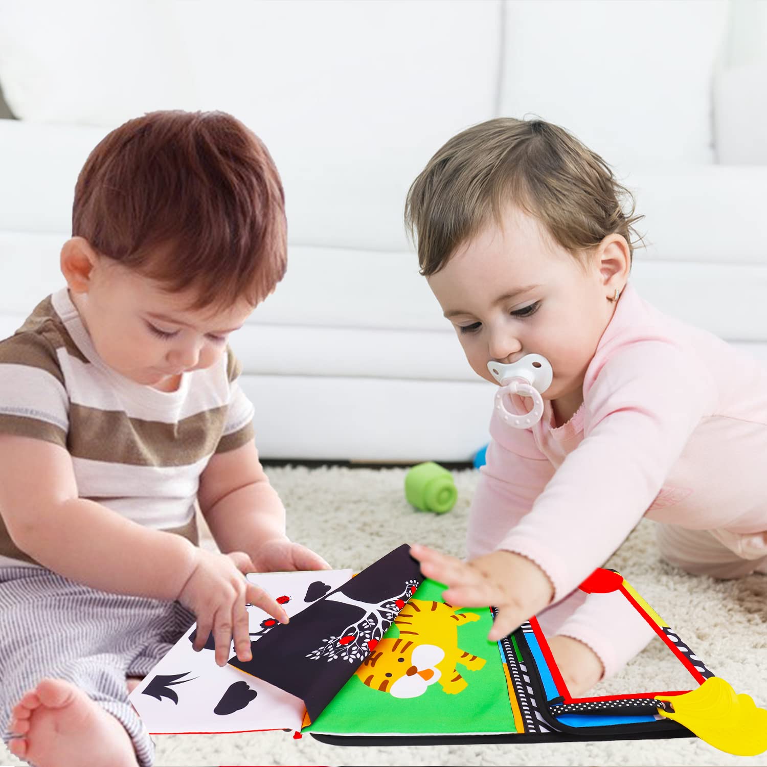 Foto 7 pulgar | Tummy Time Baby Mirror, Juguete Infantil, Con Libro Y Mordedor - Venta Internacional.