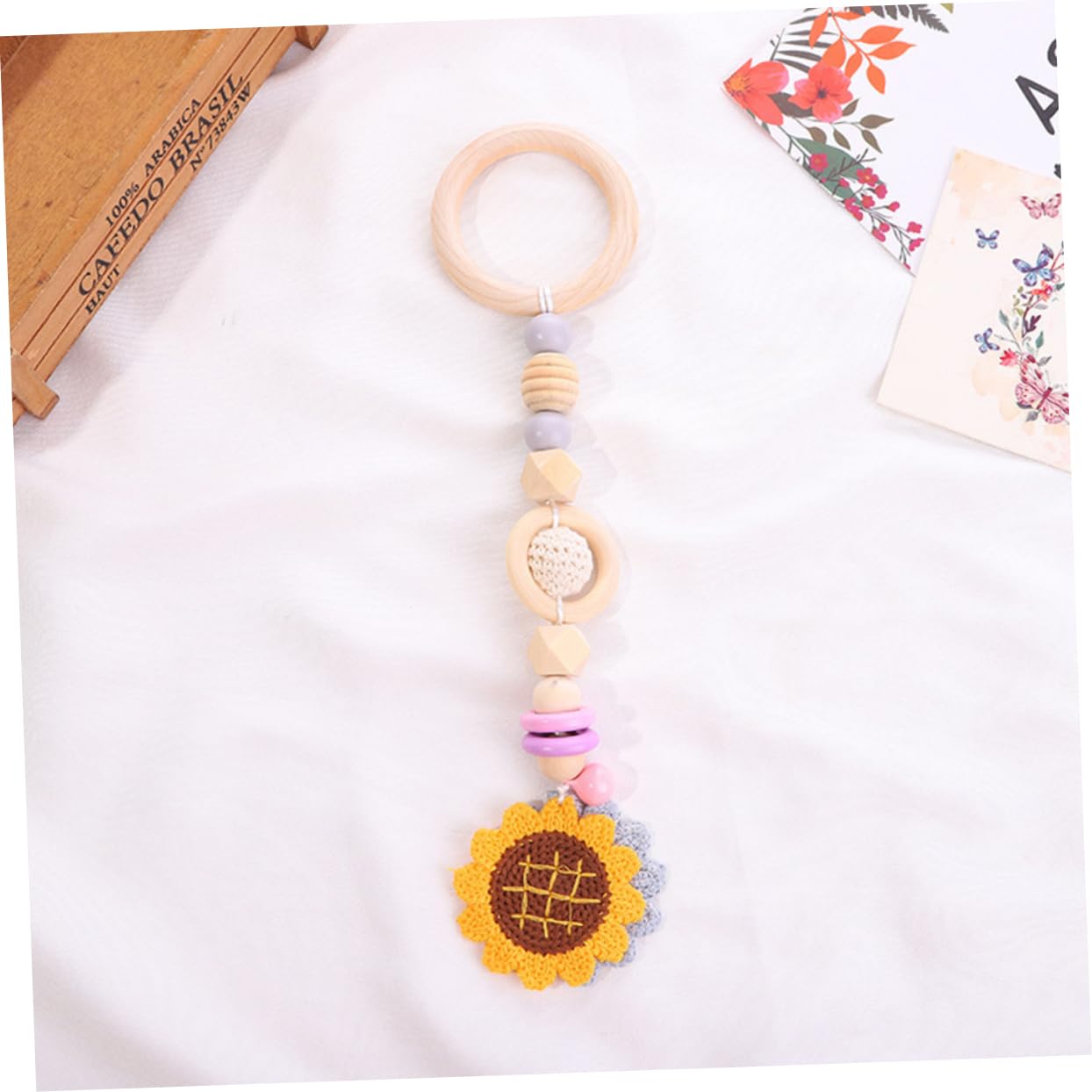 Foto 6 pulgar | Sonajero Colgante Toyandona Leaf Juguete Infantil 4 Unidades - Venta Internacional