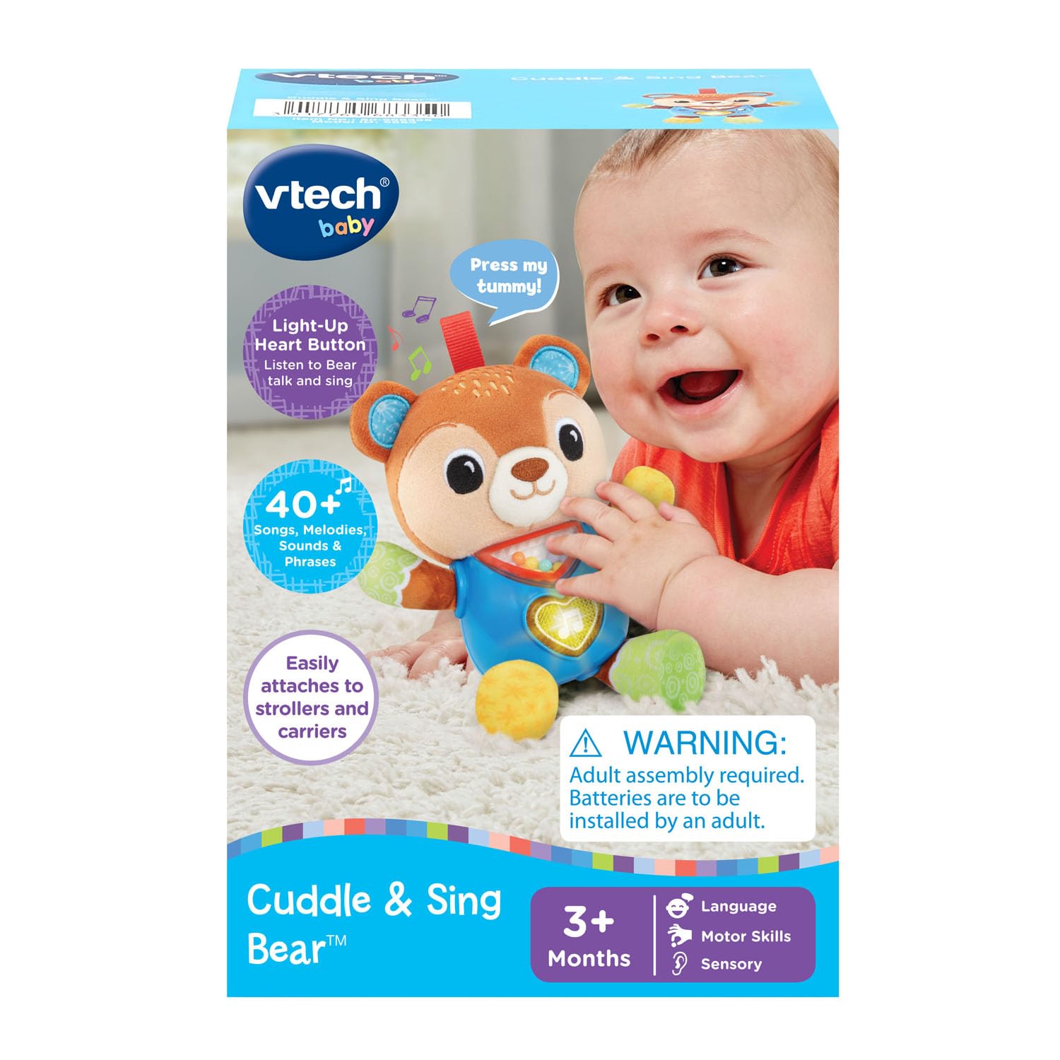 Foto 8 pulgar | Cochecito Para Cuna, Juguete Vtech Baby Cuddle And Sing Bear - Venta Internacional.