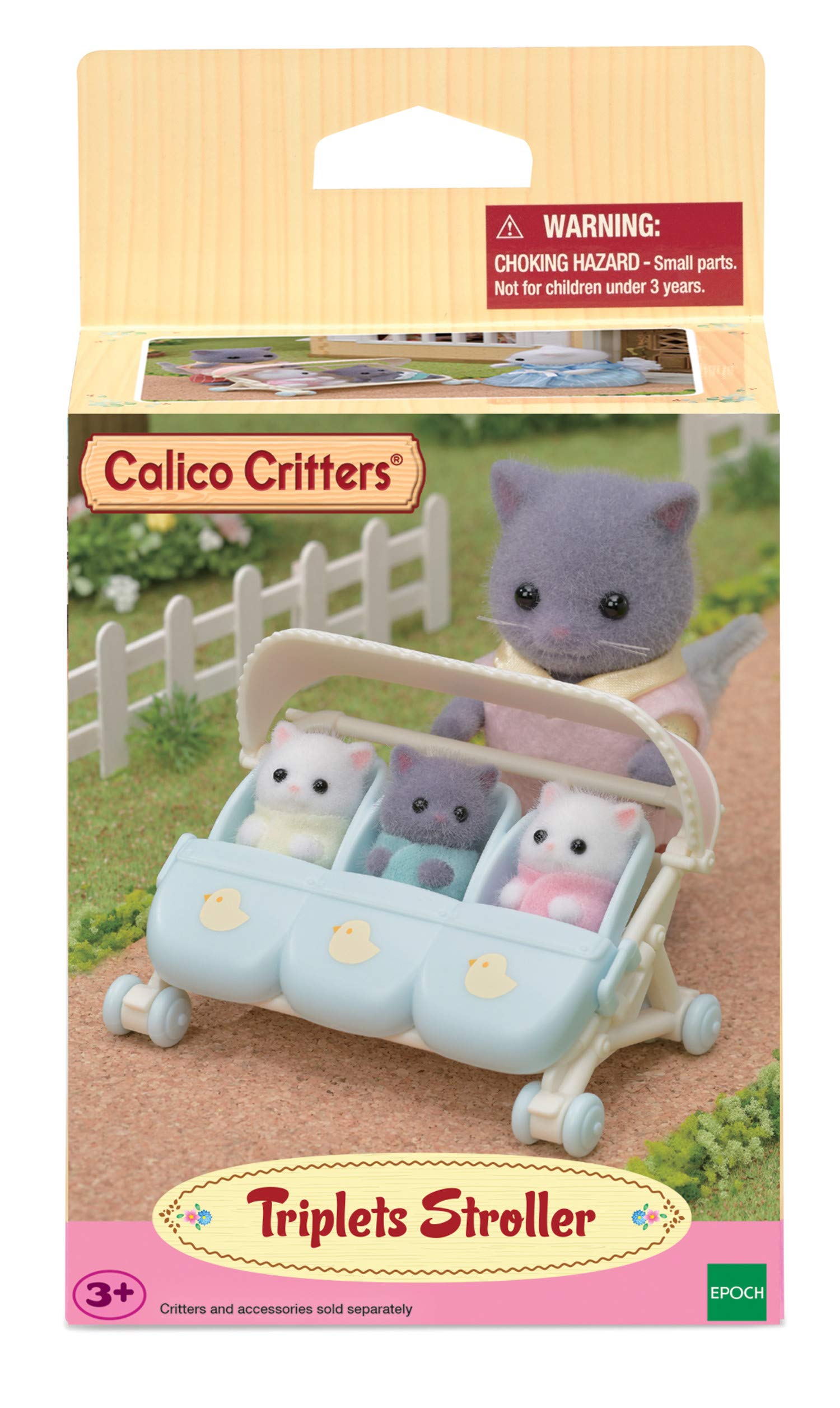 Foto 3 pulgar | Stroller Calico Critters Triplet 2 En 1 Con Accesorio Para Asiento De Coche - Venta Internacional.