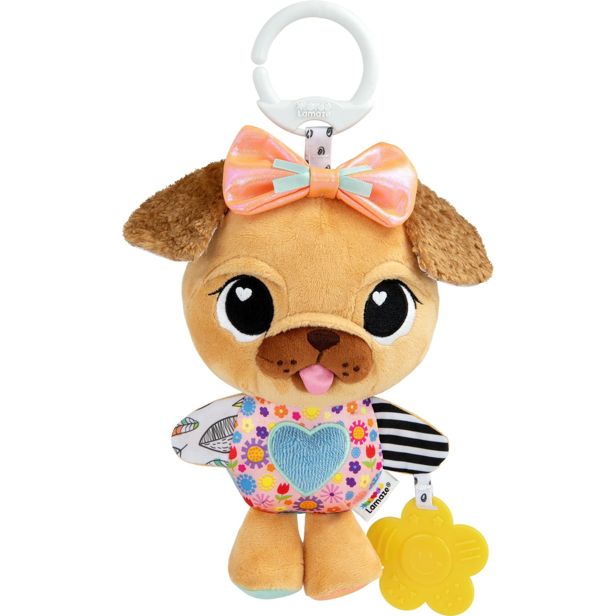 Cochecito Sensorial Lamaze Lovey The Pug Baby Con Clip On Toy - Venta Internacional.
