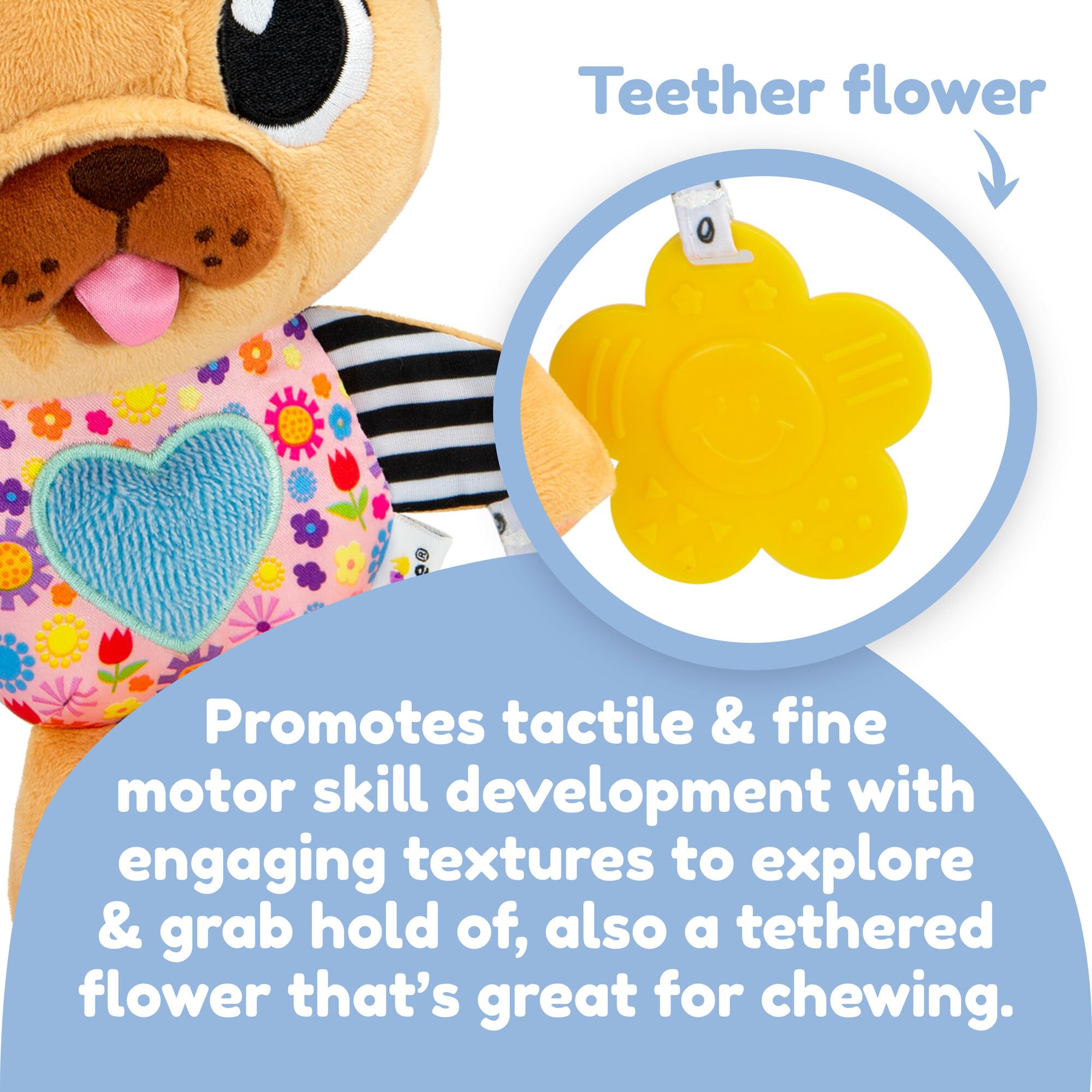 Foto 5 pulgar | Cochecito Sensorial Lamaze Lovey The Pug Baby Con Clip On Toy - Venta Internacional.