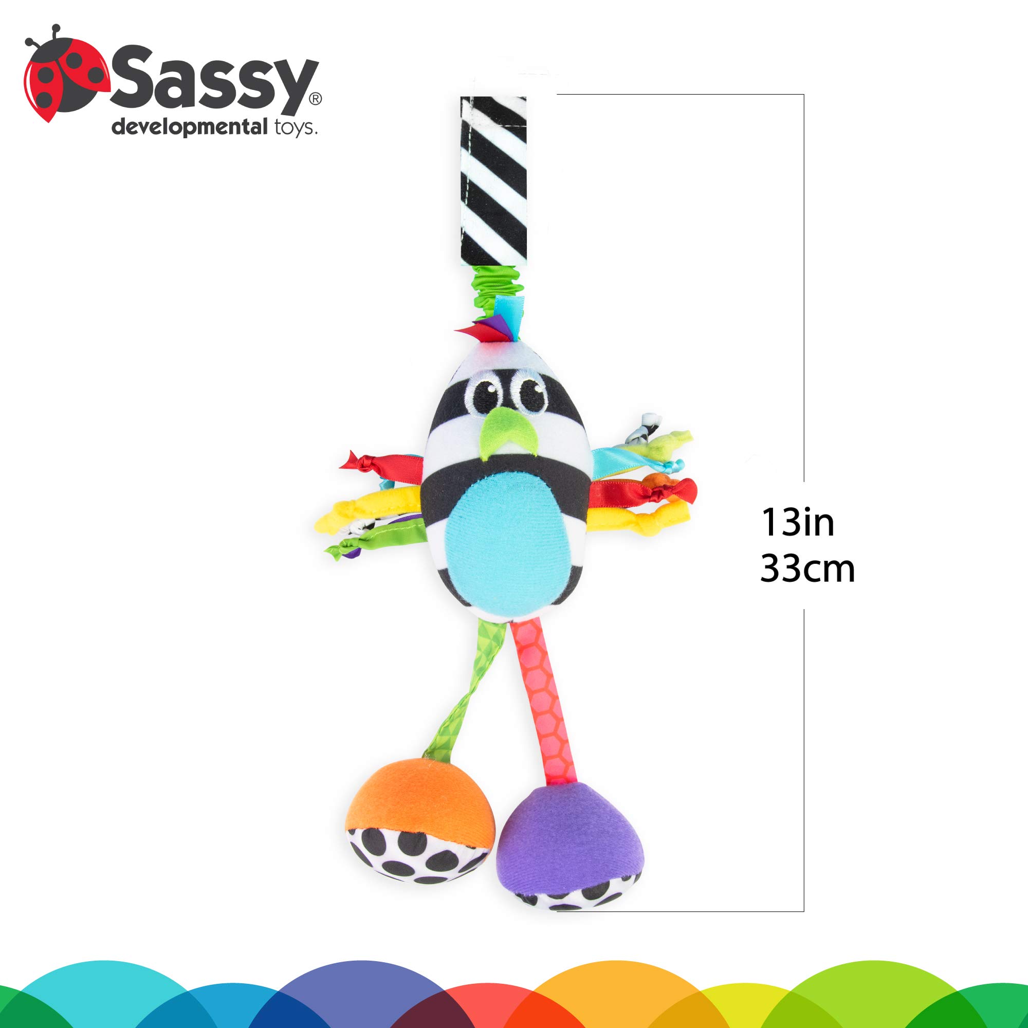 Foto 4 | Peluche De Desarrollo Sassy Boppin' Birdie Para Recién Nacido - Venta Internacional.