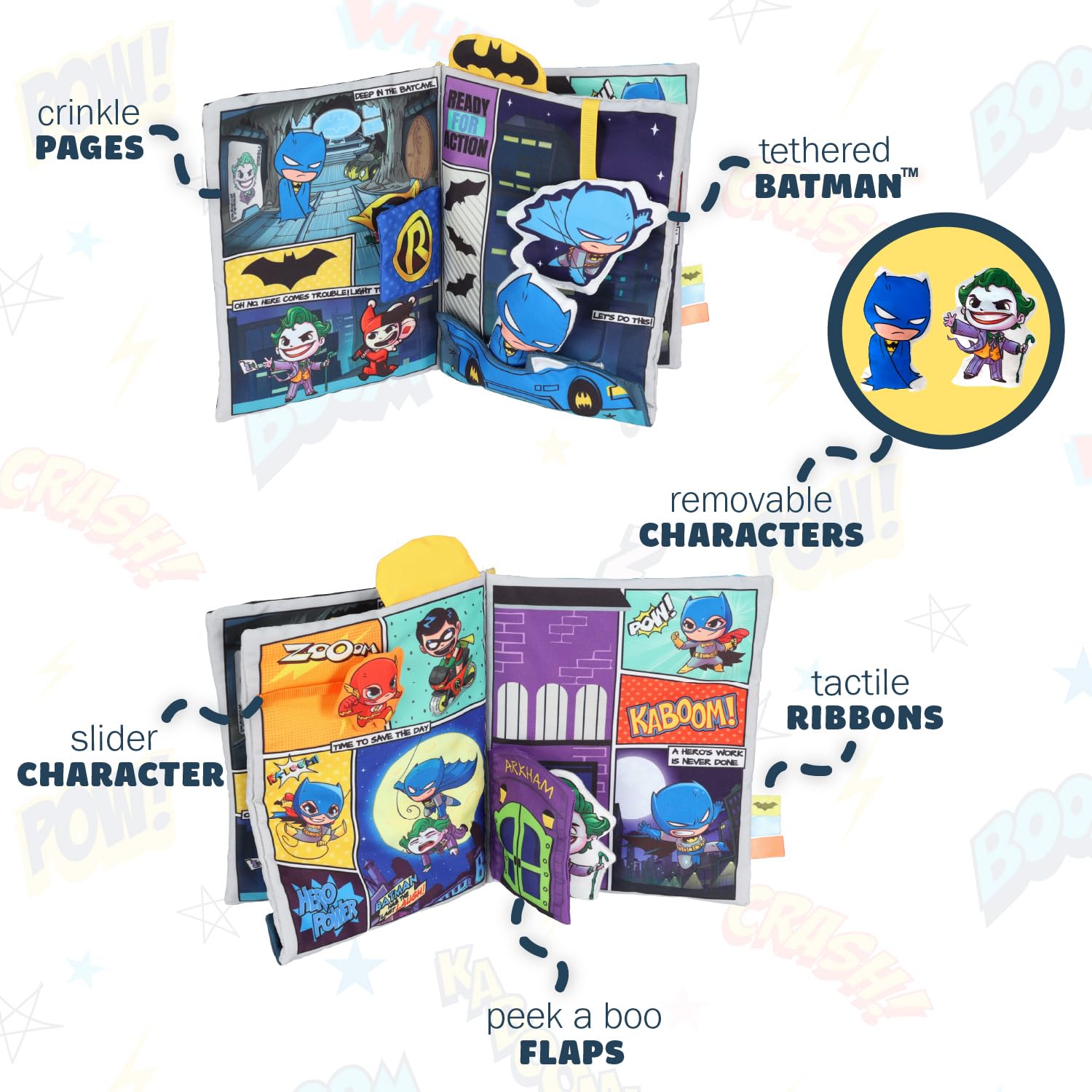 Foto 4 | Los Niños De Soft Book Preferían Dc Comics: Los Pequeños Héroes Valientes De Batman - Venta Internacional.