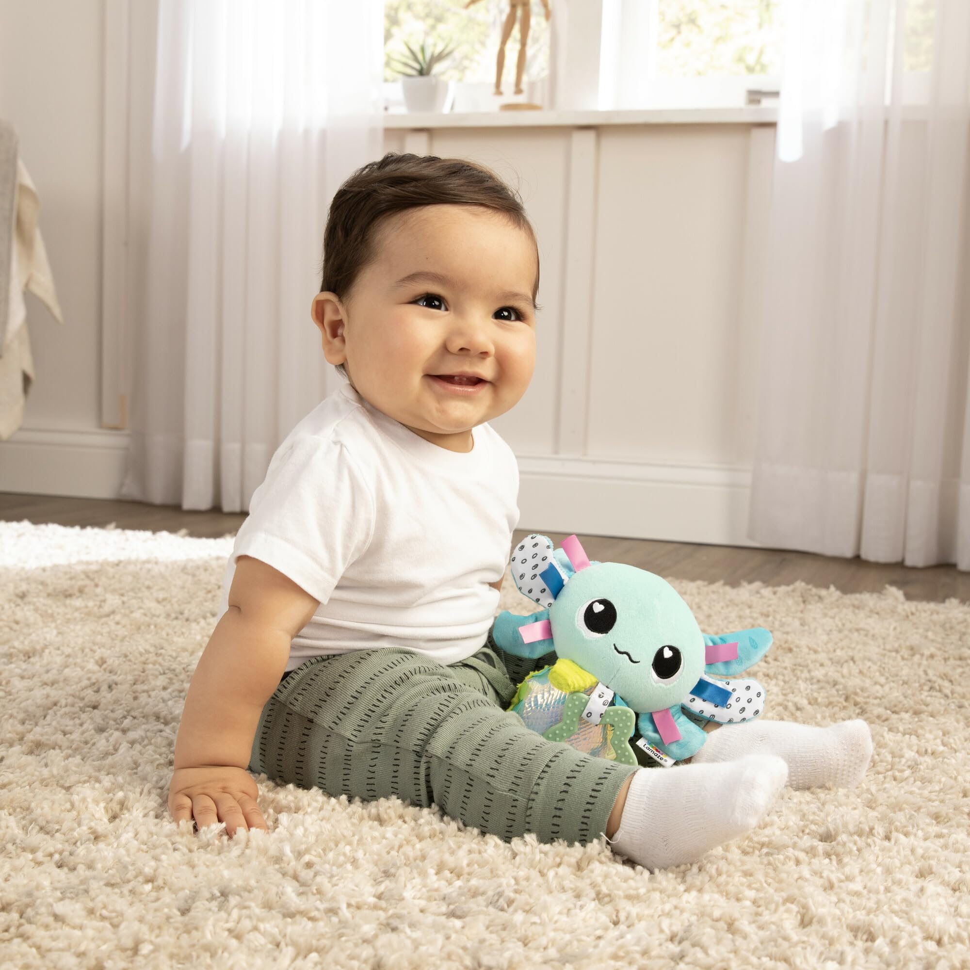 Foto 3 pulgar | Asiento De Coche Y Cochecito De Juguete Con Clip Lamaze Alise Axolotl - Venta Internacional.