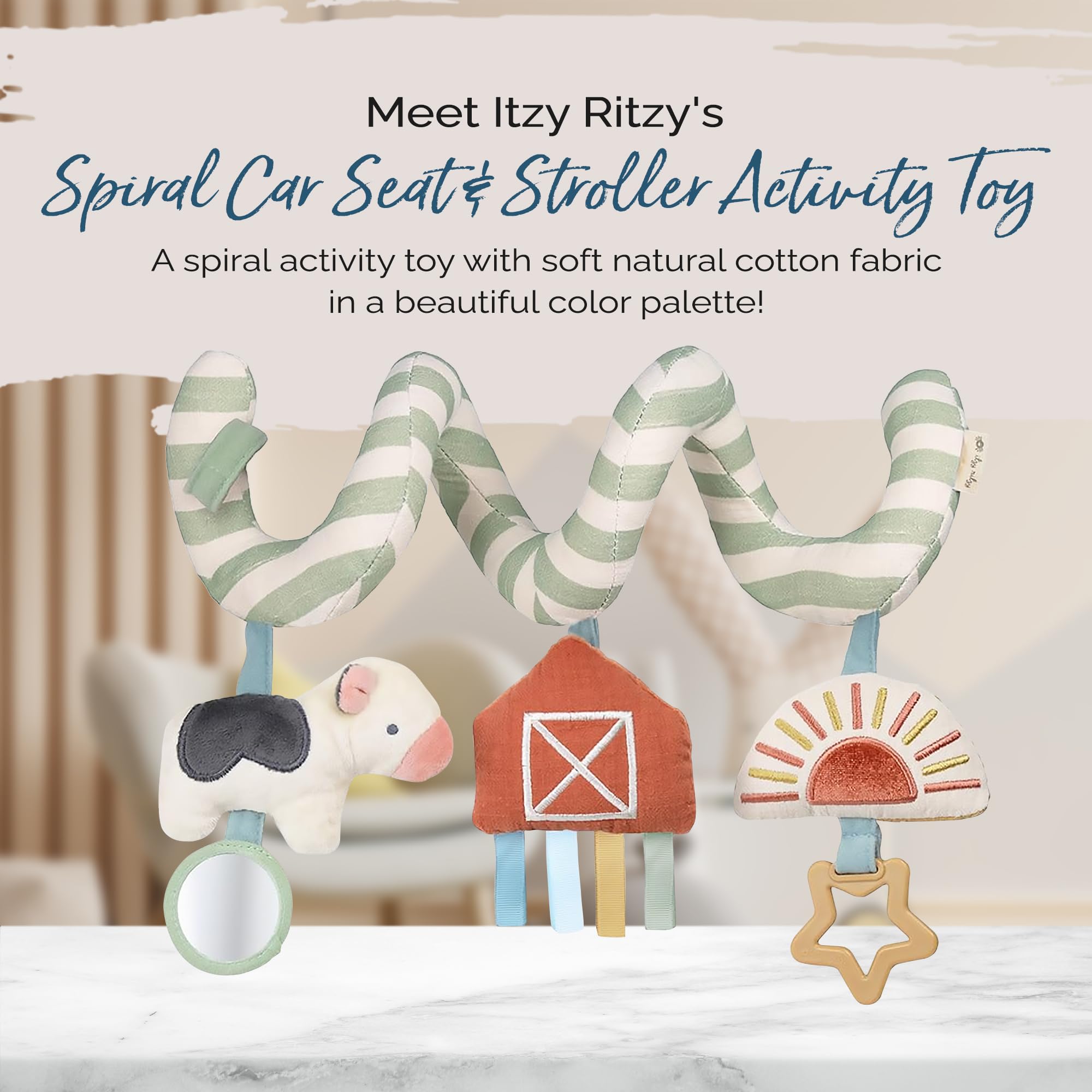 Foto 3 pulgar | Asiento De Coche Y Cochecito En Espiral Itzy Ritzy De Activity Toy, 0+ - Venta Internacional.