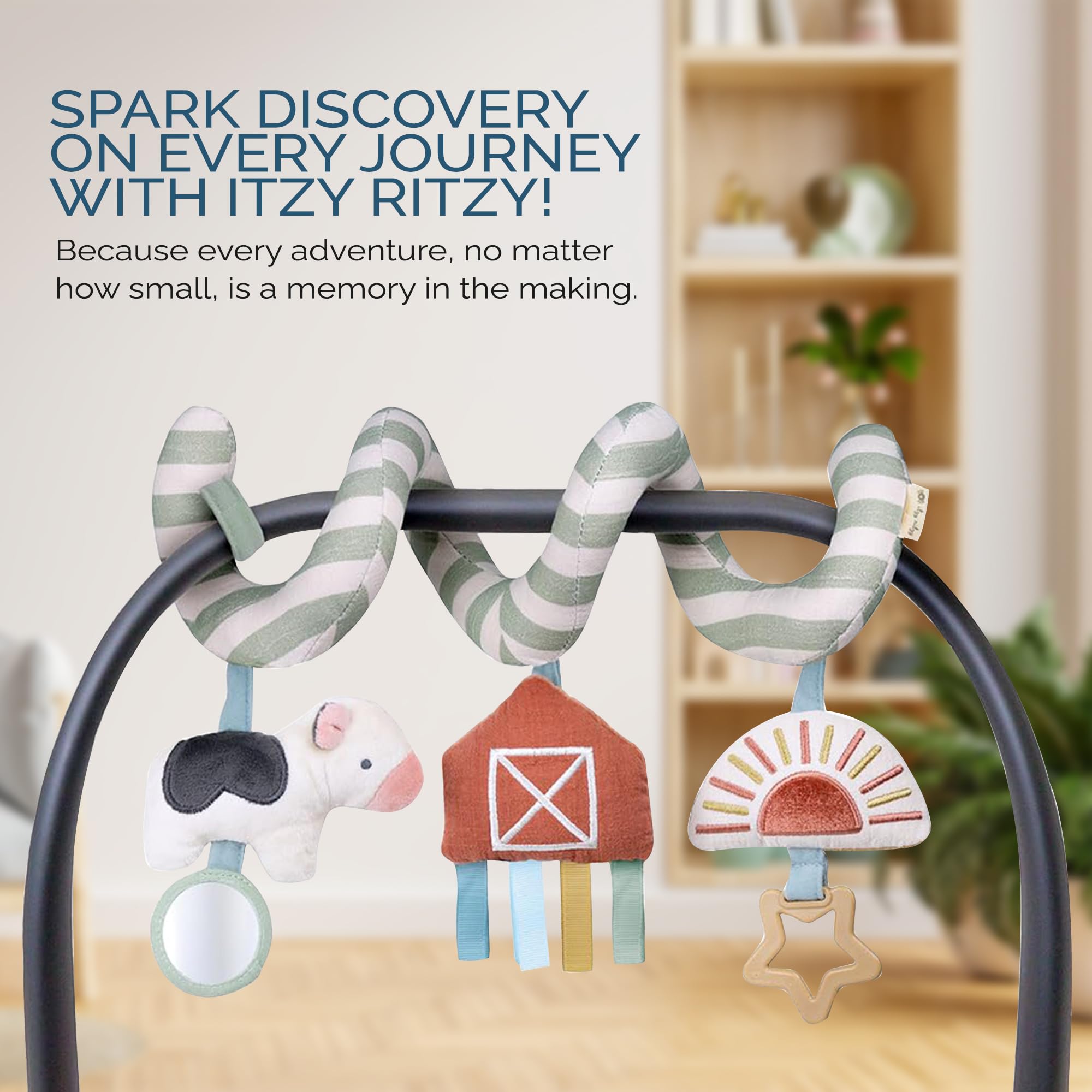 Foto 7 pulgar | Asiento De Coche Y Cochecito En Espiral Itzy Ritzy De Activity Toy, 0+ - Venta Internacional.