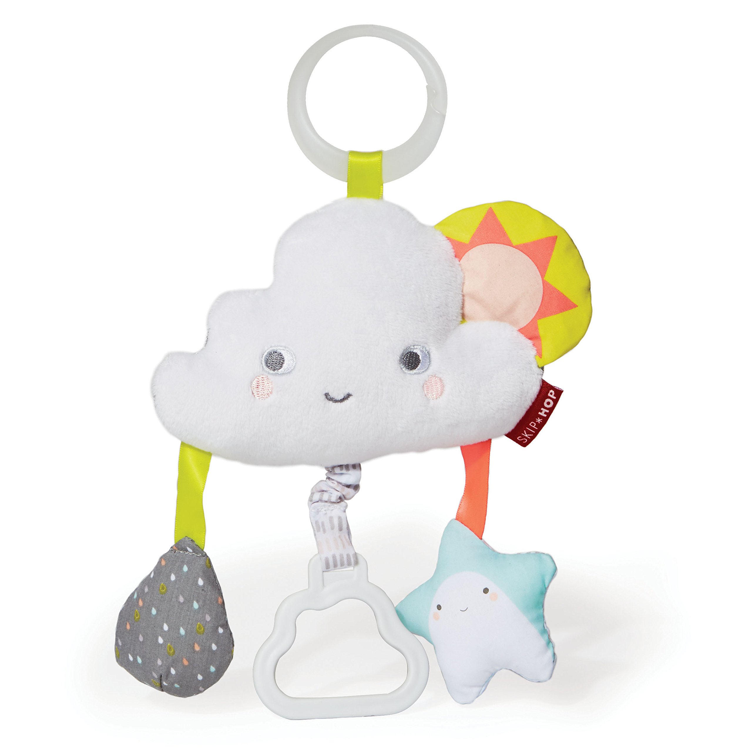 Skip Hop Skip Hop Para Cochecito Con Forro Plateado, Diseño De Nube Y Mordedor - Venta Internacional.