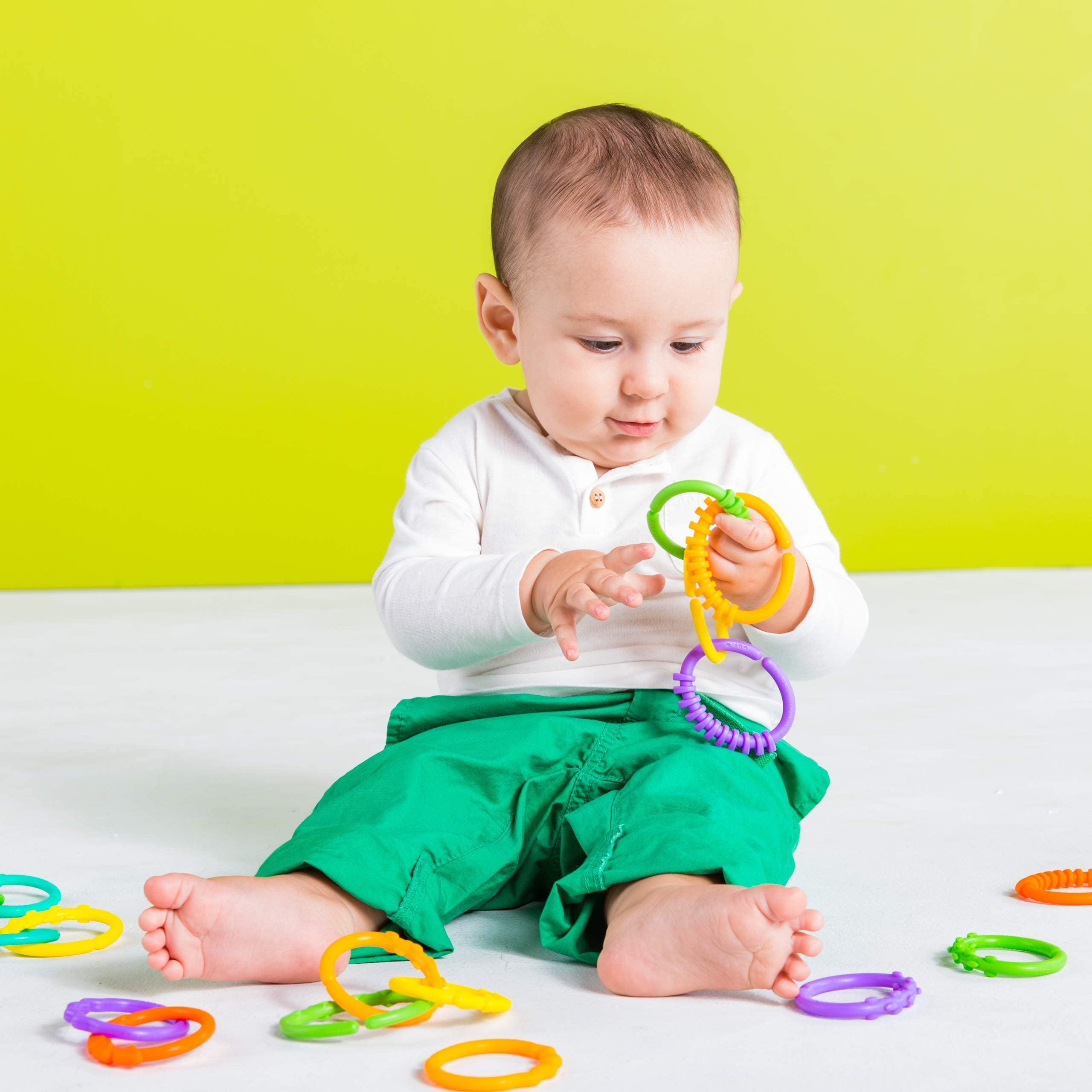Foto 4 pulgar | Muchos Anillos De Eslabones De Toy Bright Starts Para Cochecito O Portabebé - Venta Internacional.