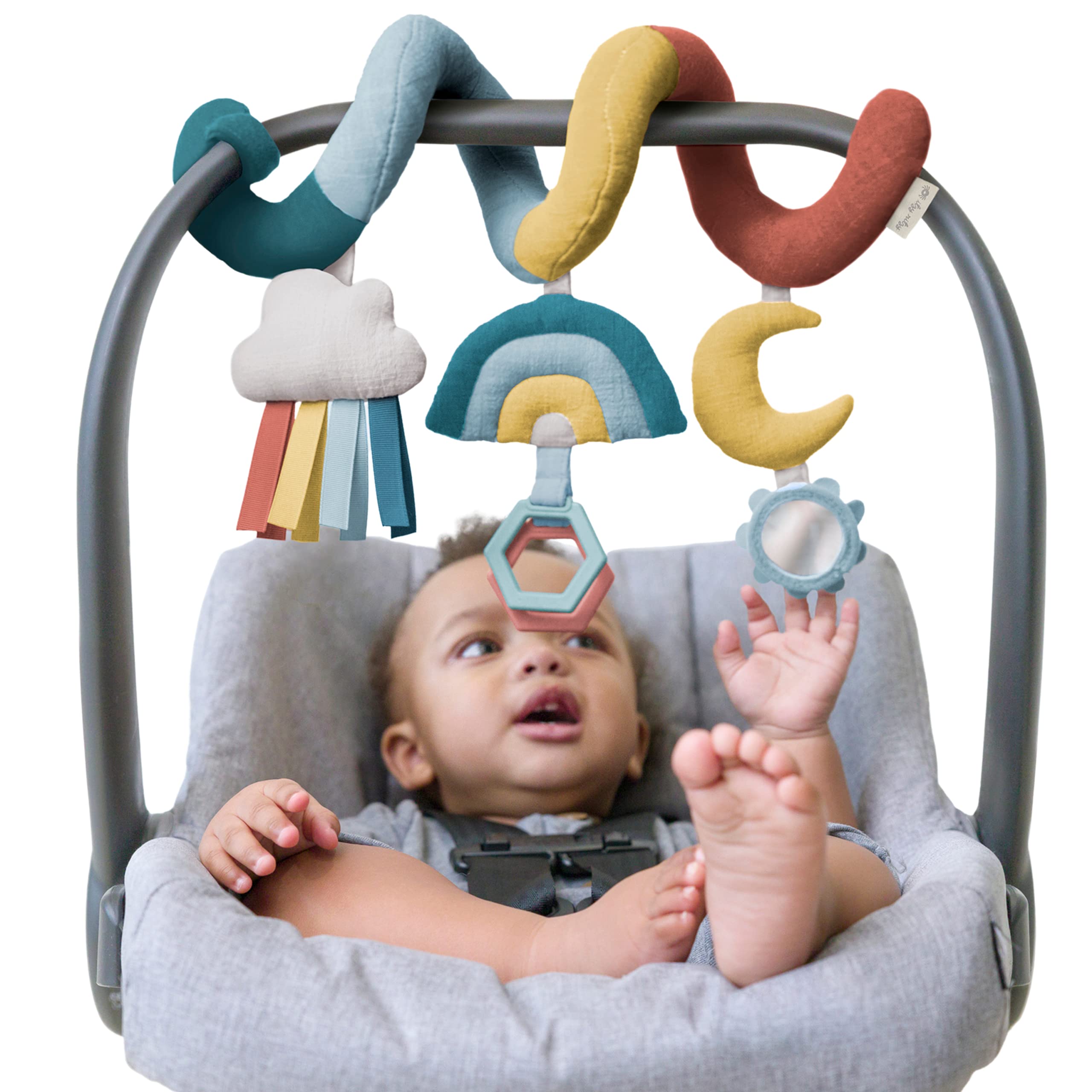 Asiento De Coche Y Cochecito En Espiral Itzy Ritzy De Activity Toy Rainbow - Venta Internacional.