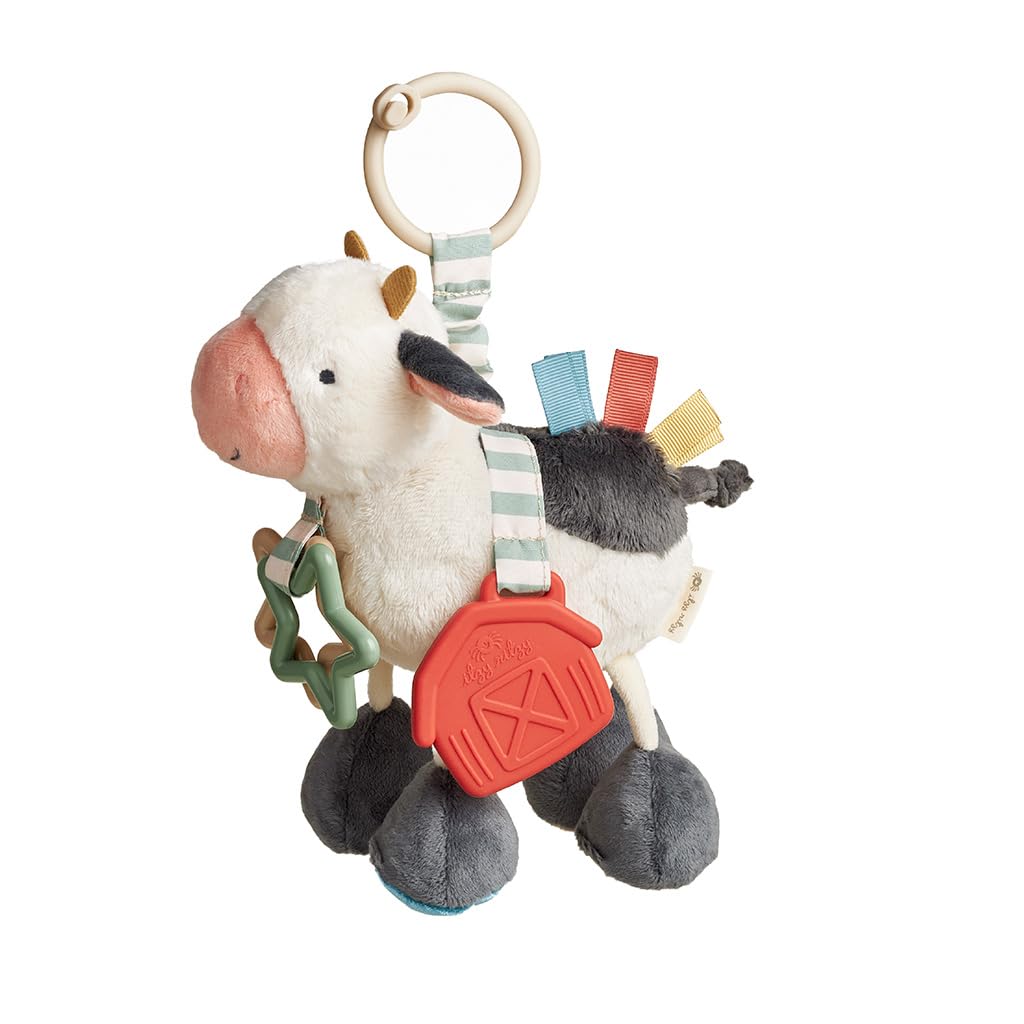 Toy Itzy Ritzy Link & Love Para Cochecito O Asiento De Coche (vaca) - Venta Internacional.